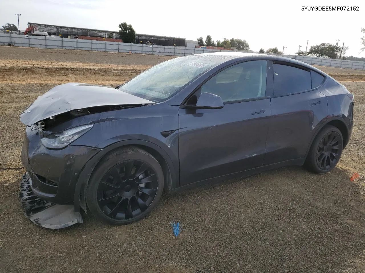 2021 Tesla Model Y VIN: 5YJYGDEE5MF072152 Lot: 78934324