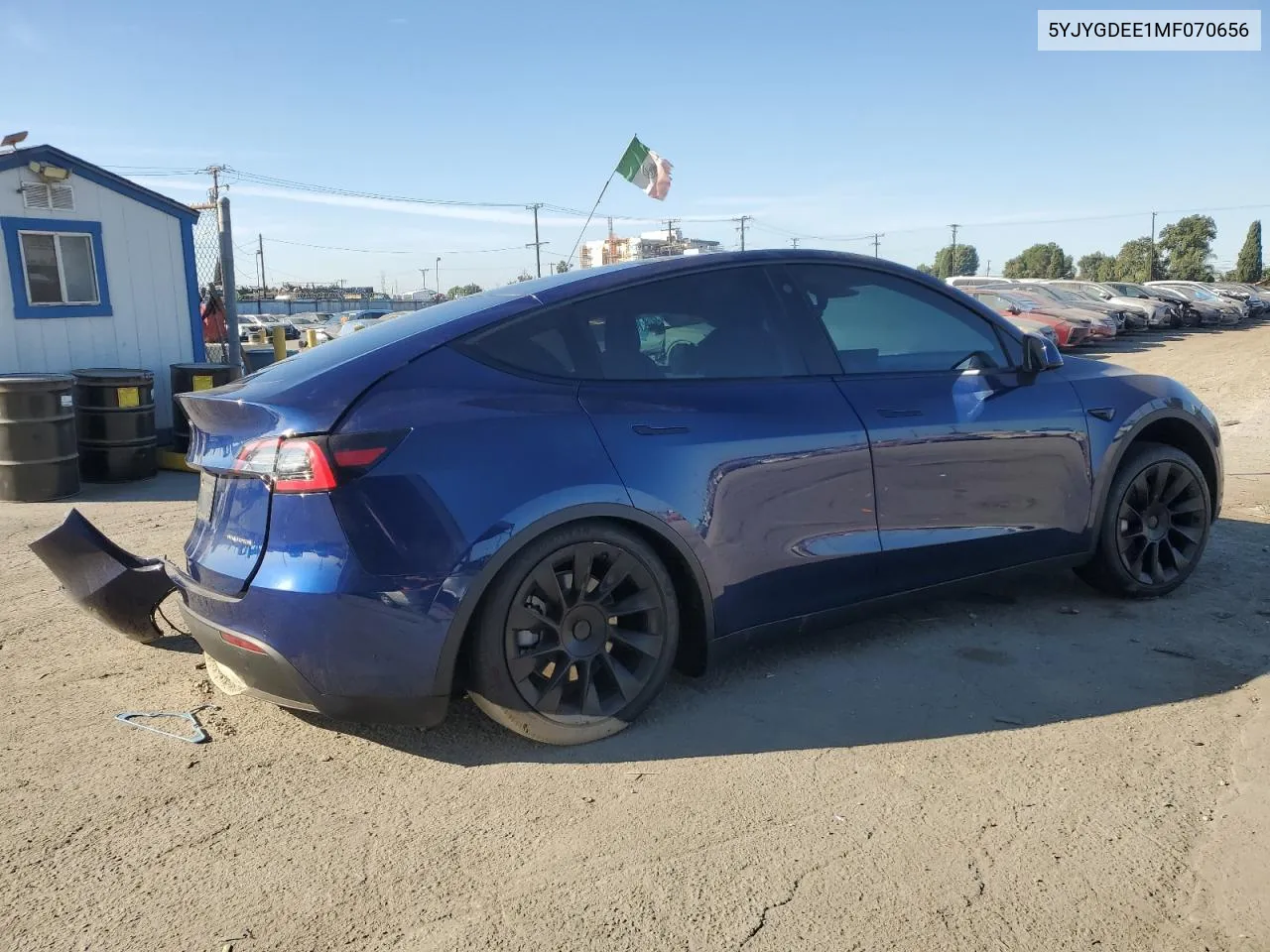 2021 Tesla Model Y VIN: 5YJYGDEE1MF070656 Lot: 79042364