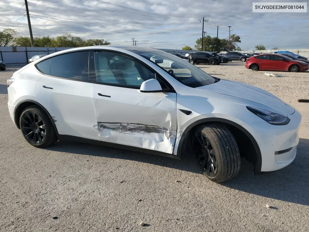 2021 Tesla Model Y VIN: 5YJYGDEE3MF081044 Lot: 79405684