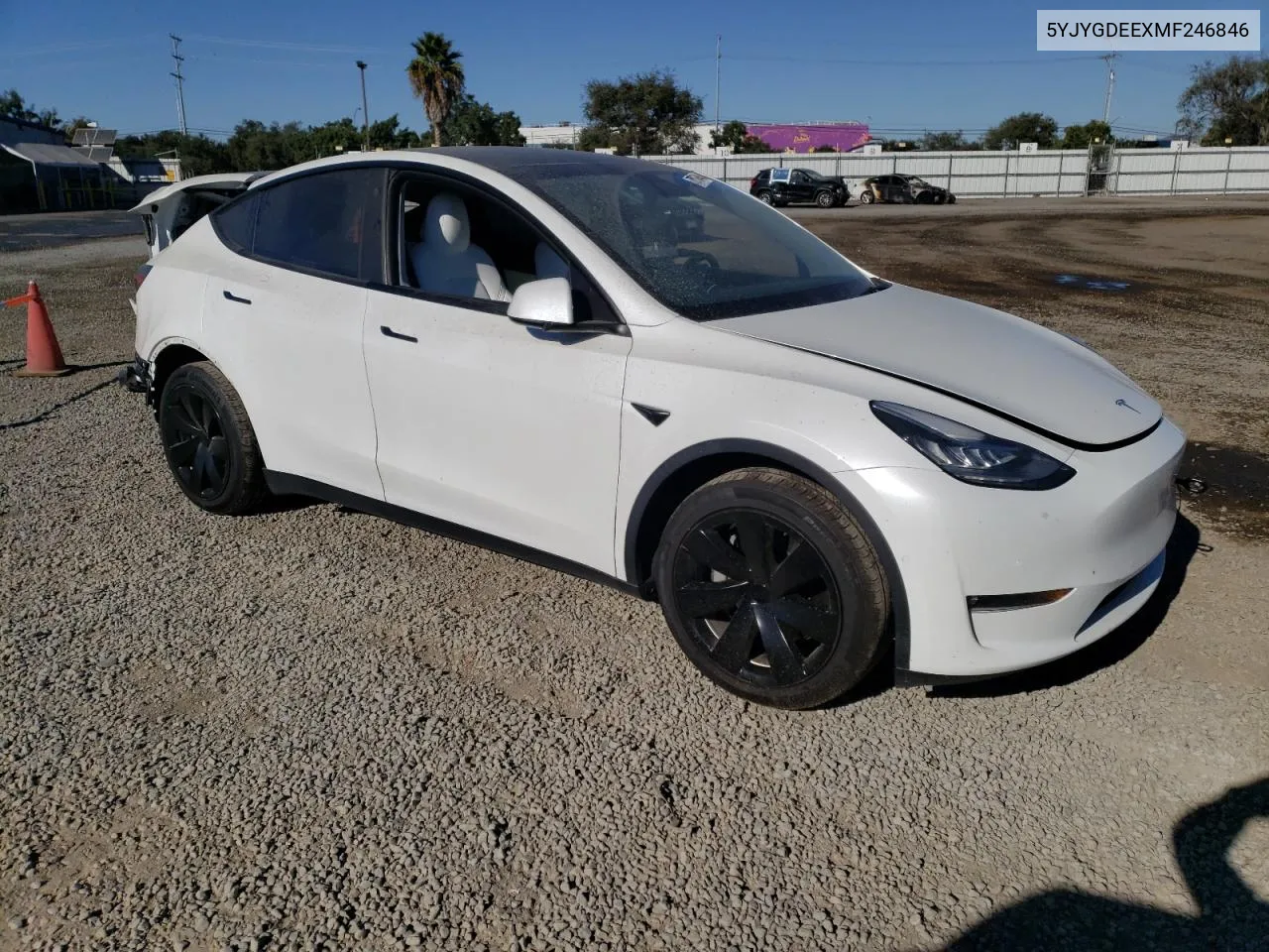 2021 Tesla Model Y VIN: 5YJYGDEEXMF246846 Lot: 79770404