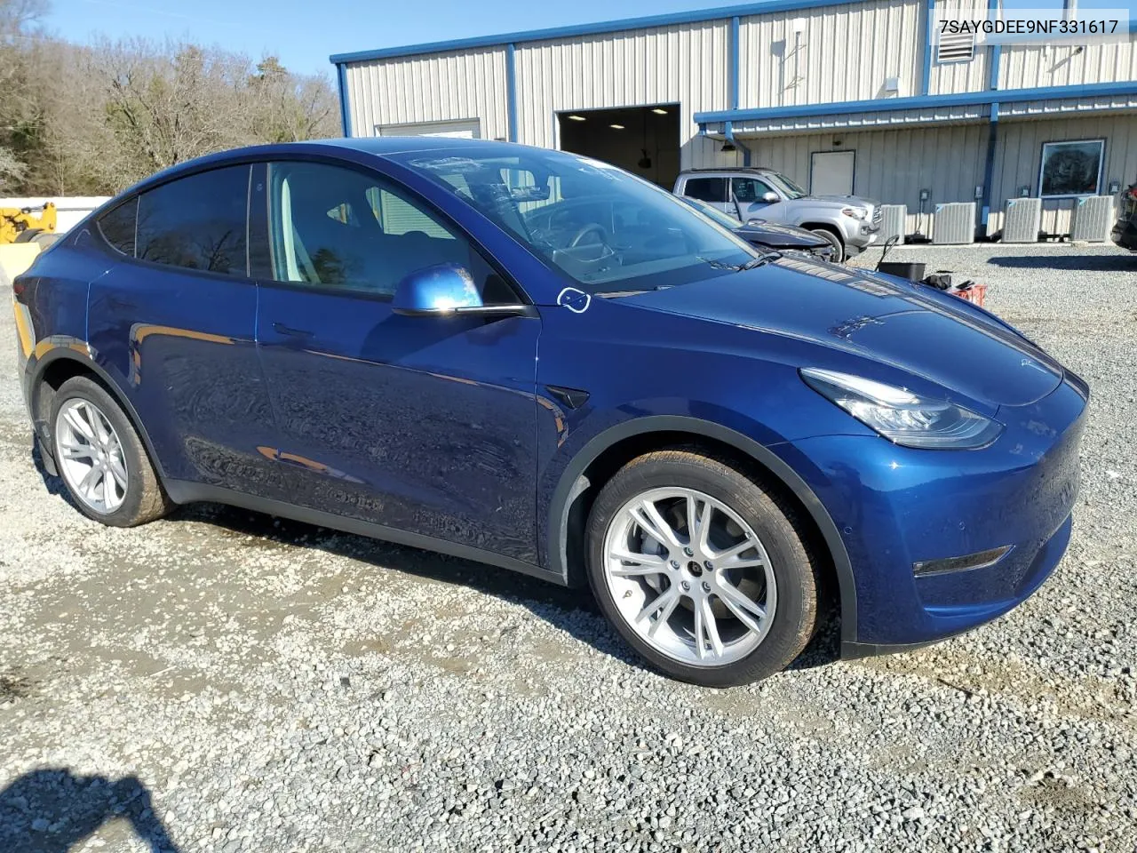 2022 Tesla Model Y VIN: 7SAYGDEE9NF331617 Lot: 40191504