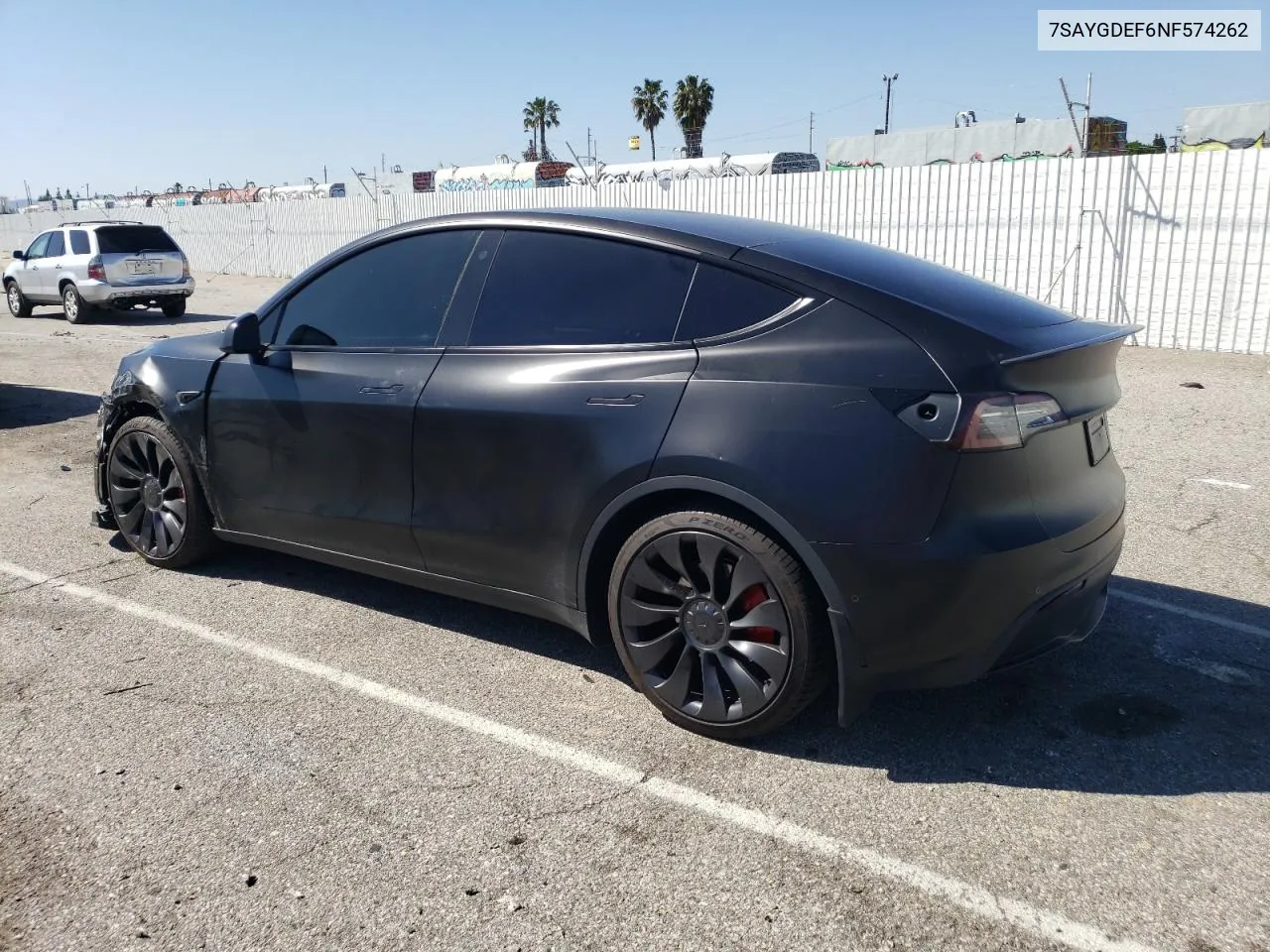 7SAYGDEF6NF574262 2022 Tesla Model Y