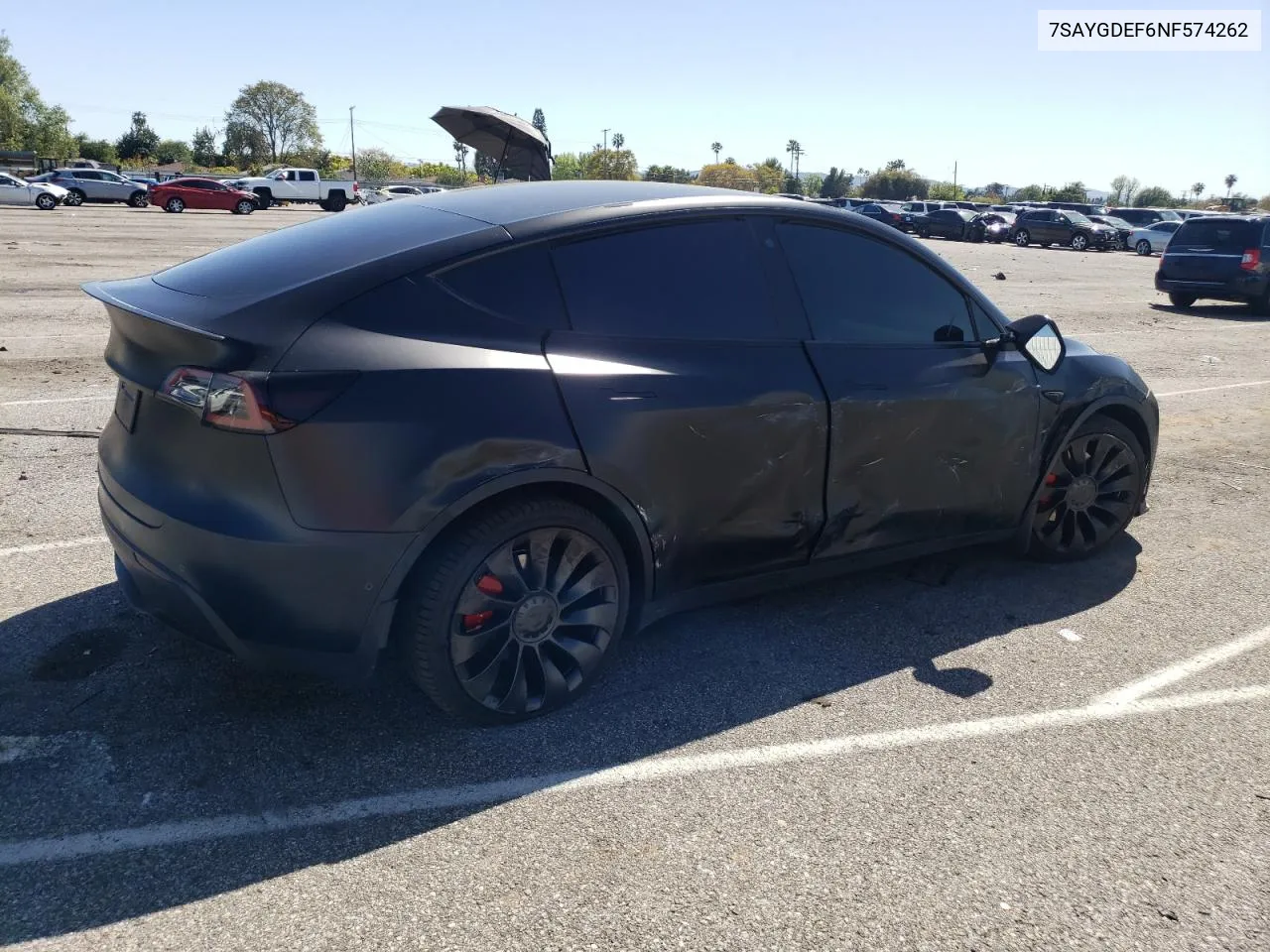 7SAYGDEF6NF574262 2022 Tesla Model Y