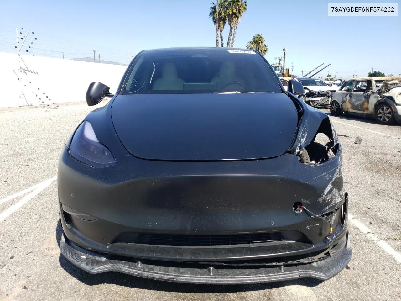 7SAYGDEF6NF574262 2022 Tesla Model Y