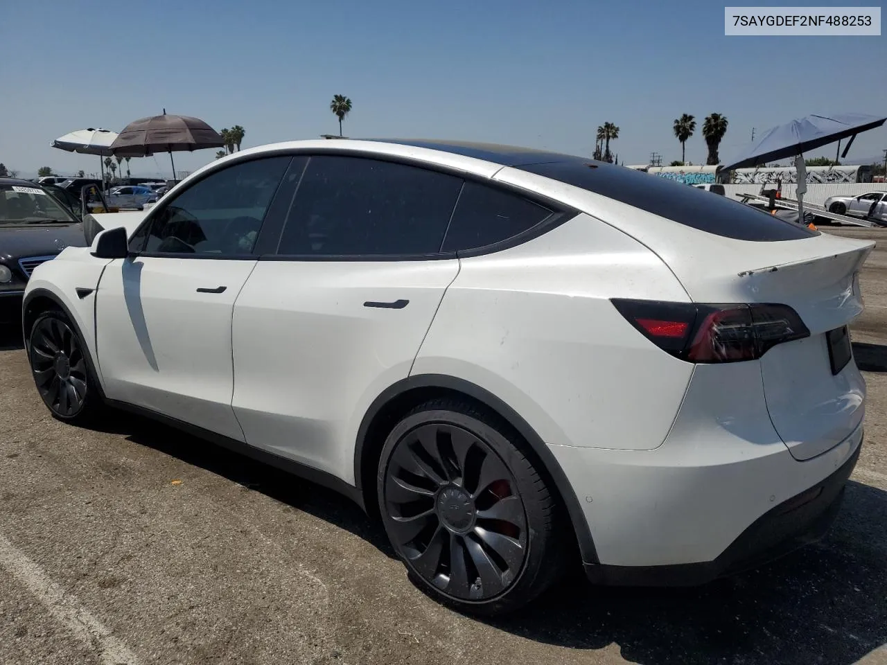 2022 Tesla Model Y VIN: 7SAYGDEF2NF488253 Lot: 51488474