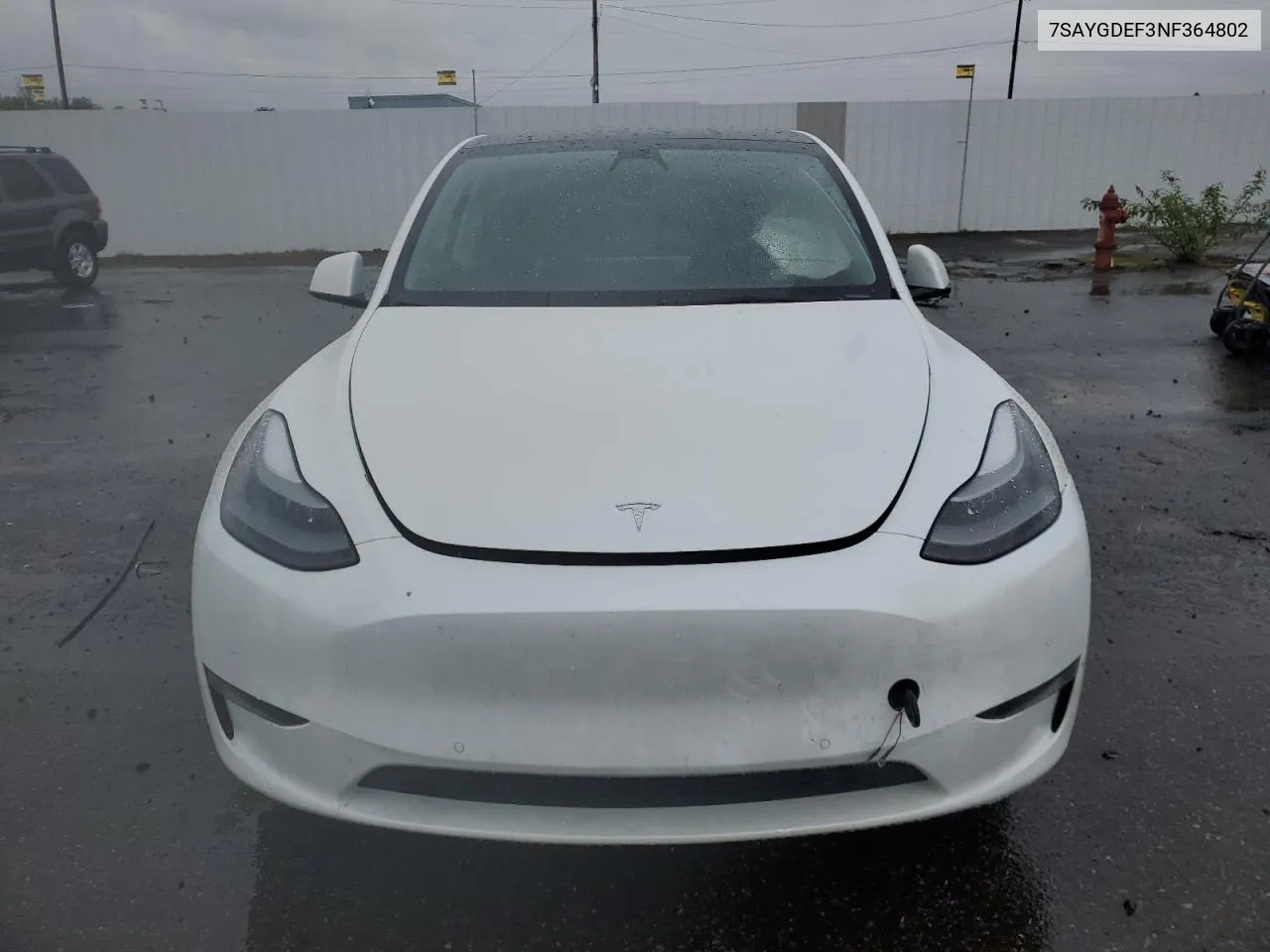 2022 Tesla Model Y VIN: 7SAYGDEF3NF364802 Lot: 52276654