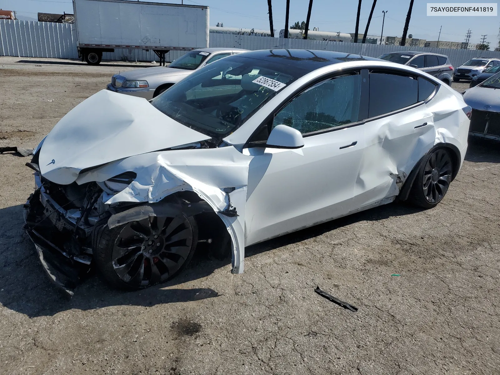 7SAYGDEF0NF441819 2022 Tesla Model Y