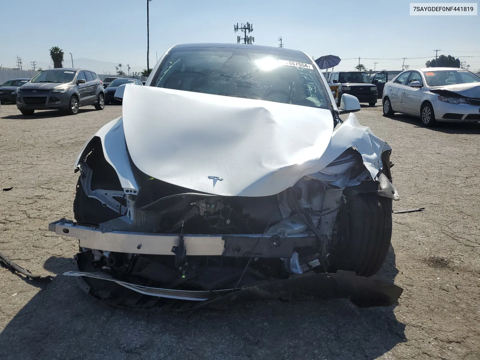 7SAYGDEF0NF441819 2022 Tesla Model Y