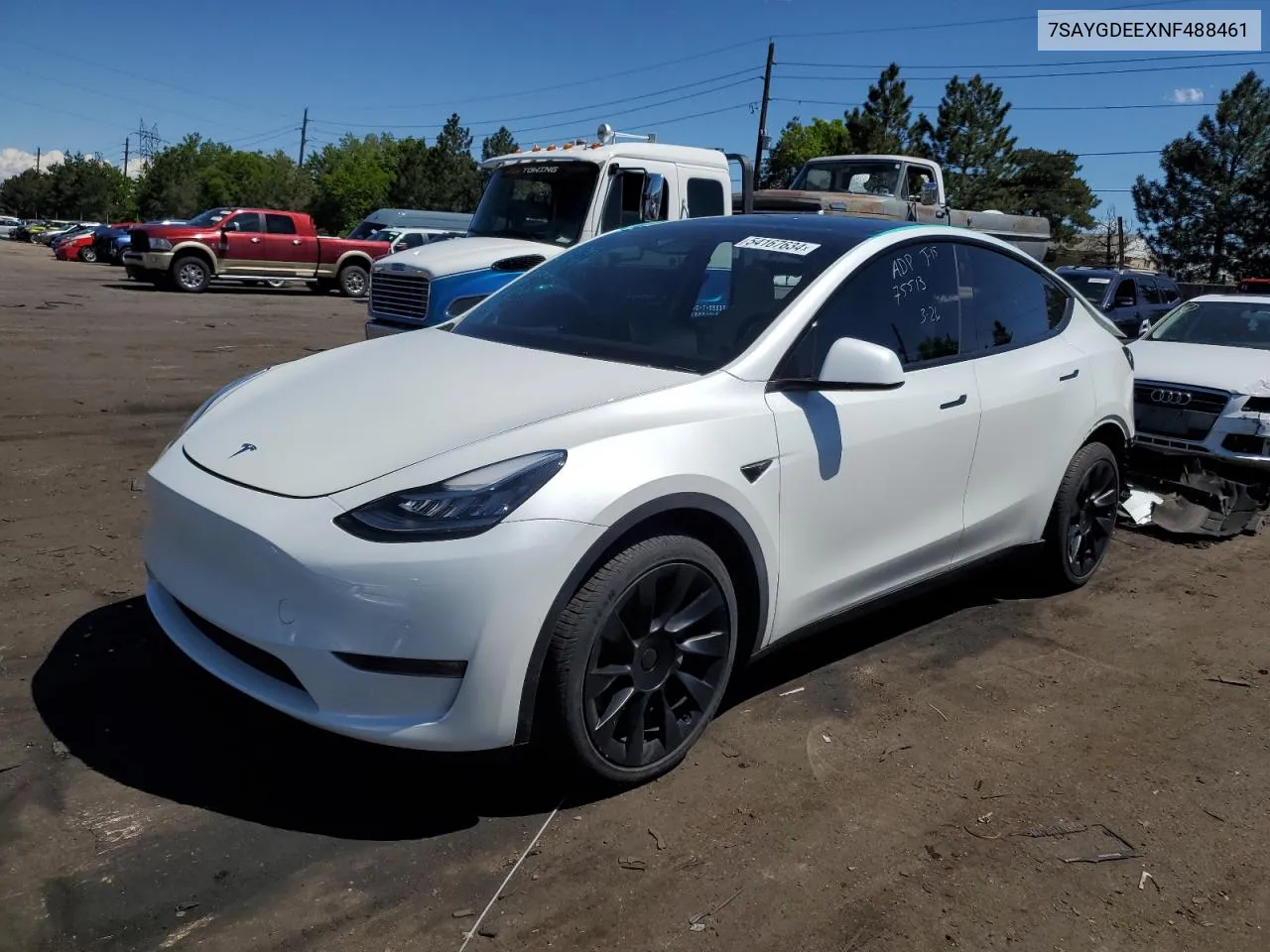 7SAYGDEEXNF488461 2022 Tesla Model Y