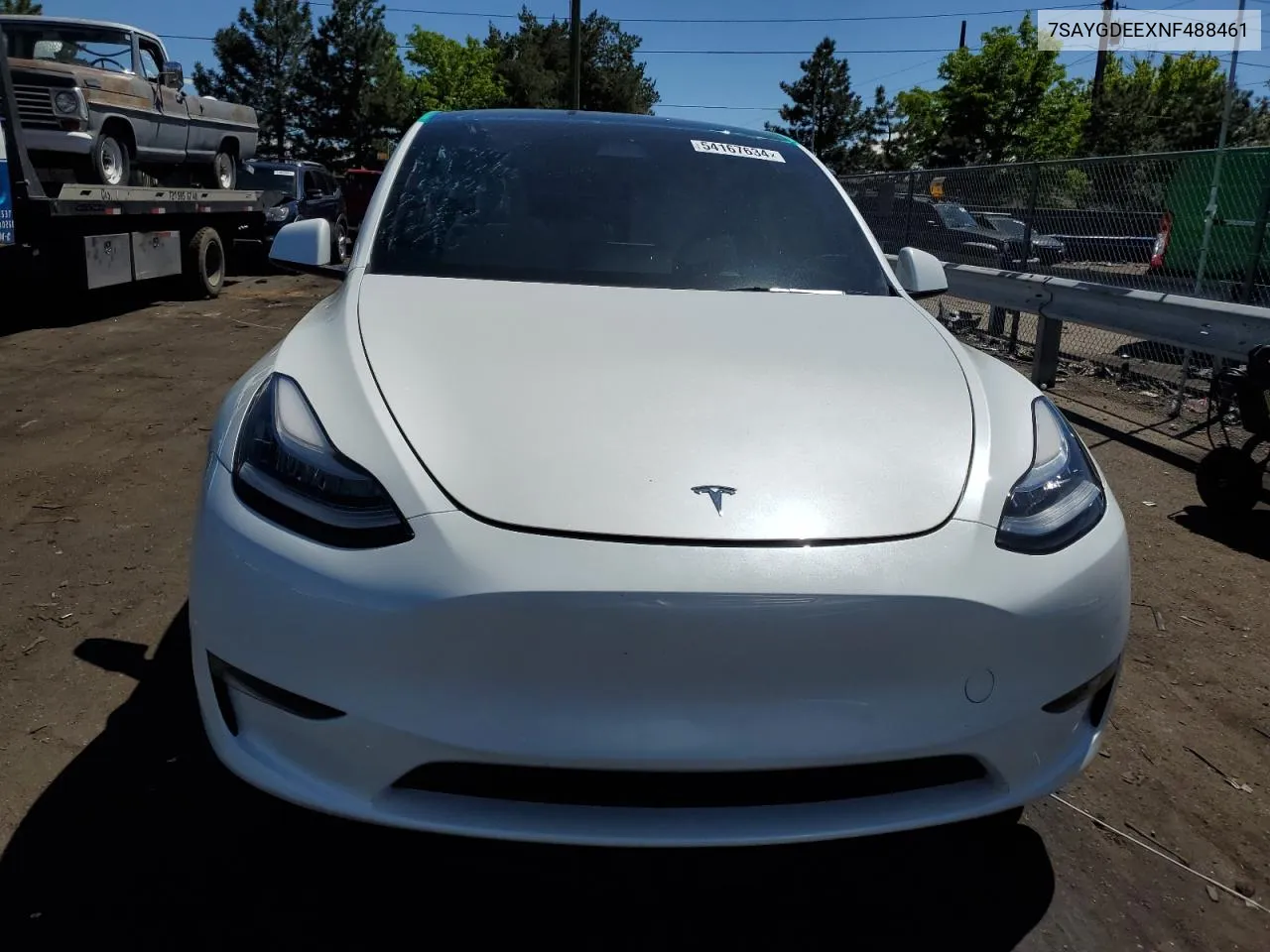 2022 Tesla Model Y VIN: 7SAYGDEEXNF488461 Lot: 54167634