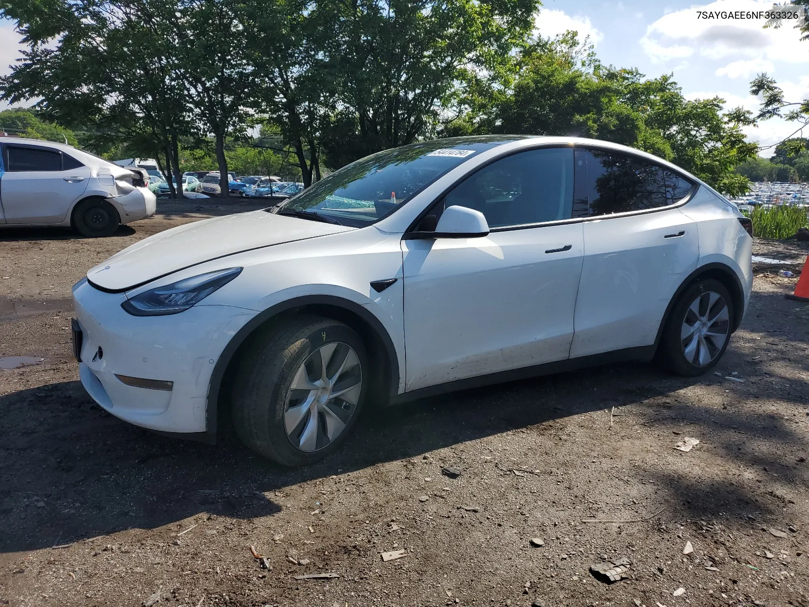 2022 Tesla Model Y VIN: 7SAYGAEE6NF363326 Lot: 54414784