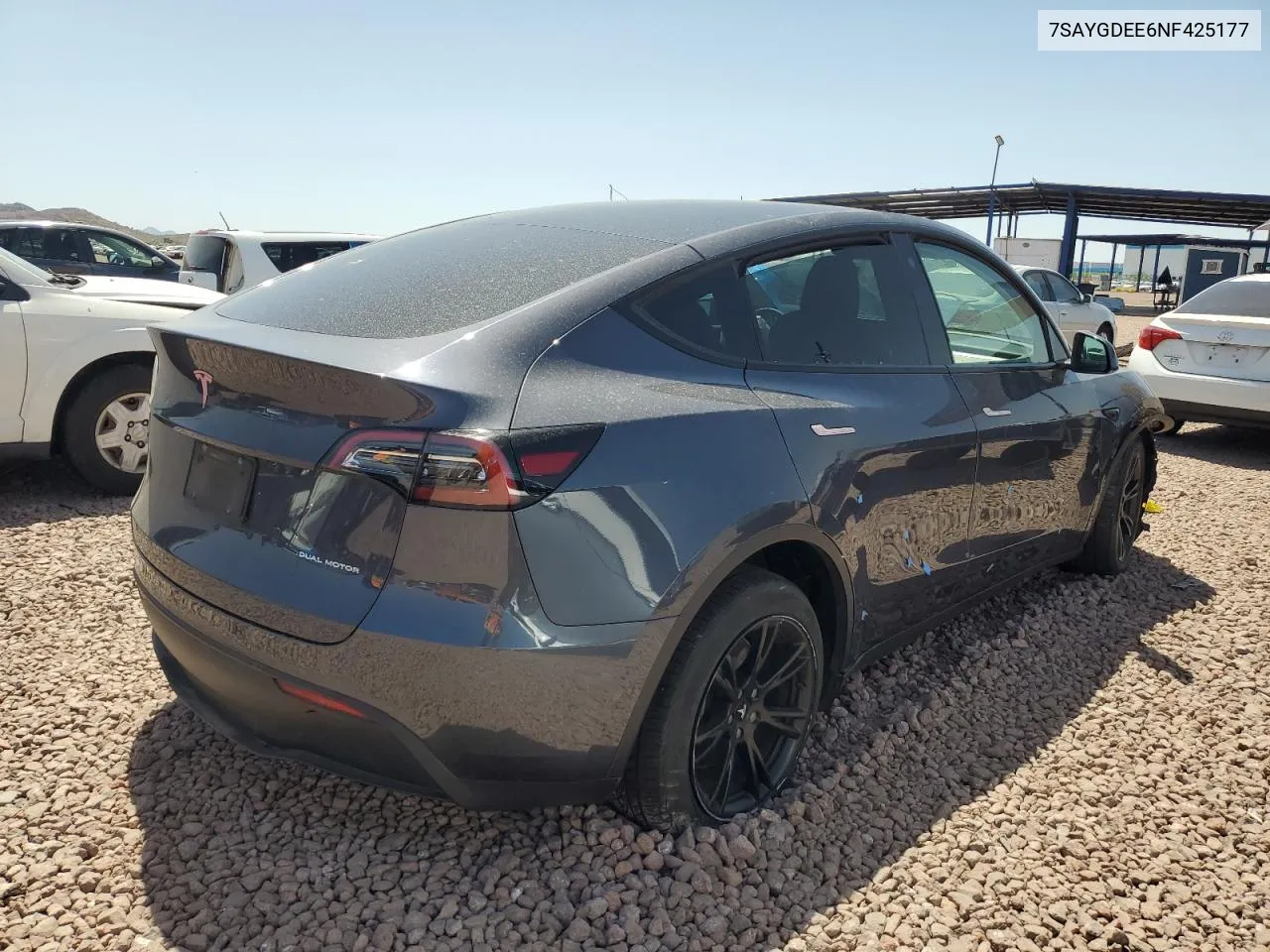 2022 Tesla Model Y VIN: 7SAYGDEE6NF425177 Lot: 54941524