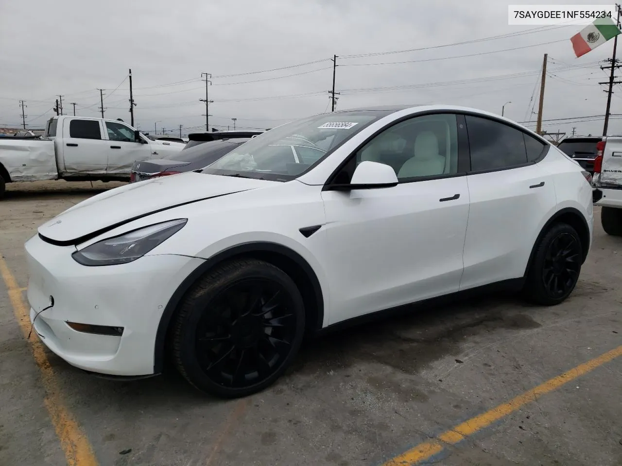 7SAYGDEE1NF554234 2022 Tesla Model Y