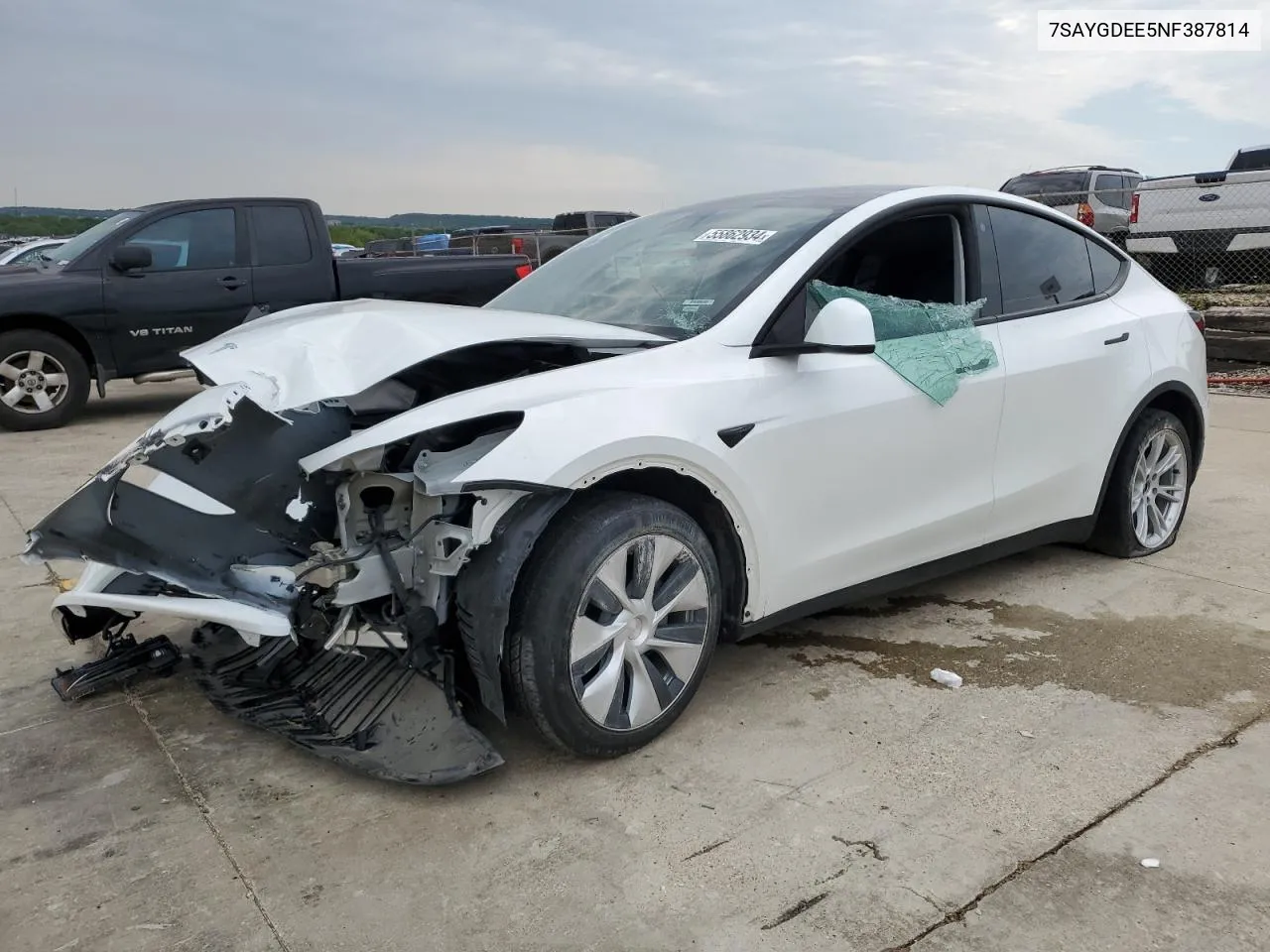 7SAYGDEE5NF387814 2022 Tesla Model Y