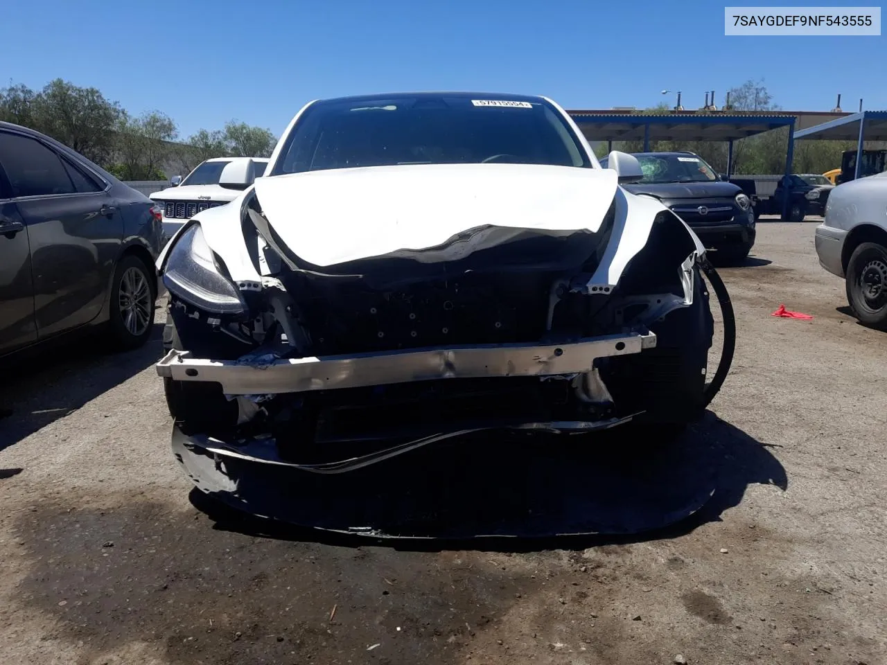 7SAYGDEF9NF543555 2022 Tesla Model Y