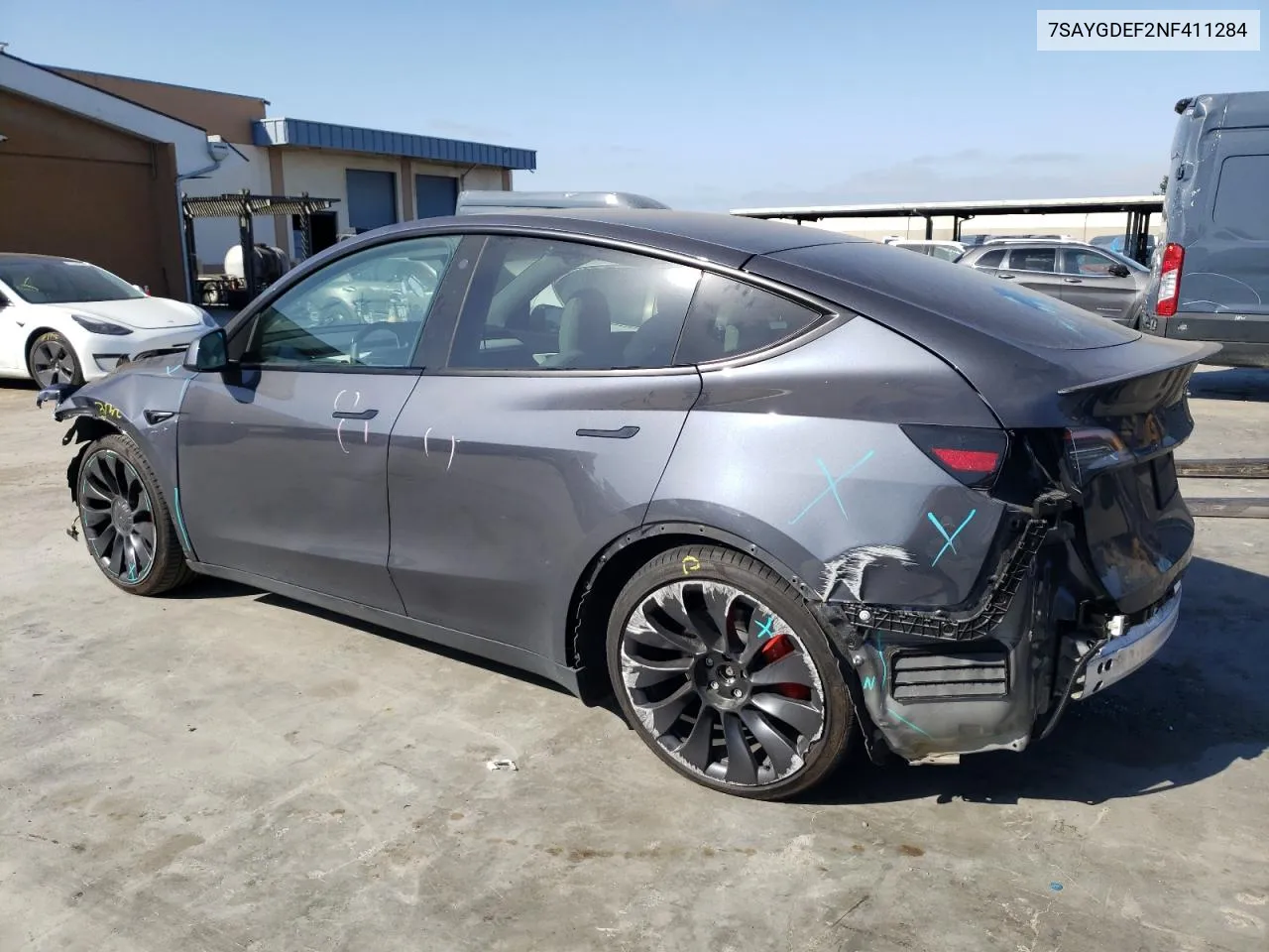 7SAYGDEF2NF411284 2022 Tesla Model Y