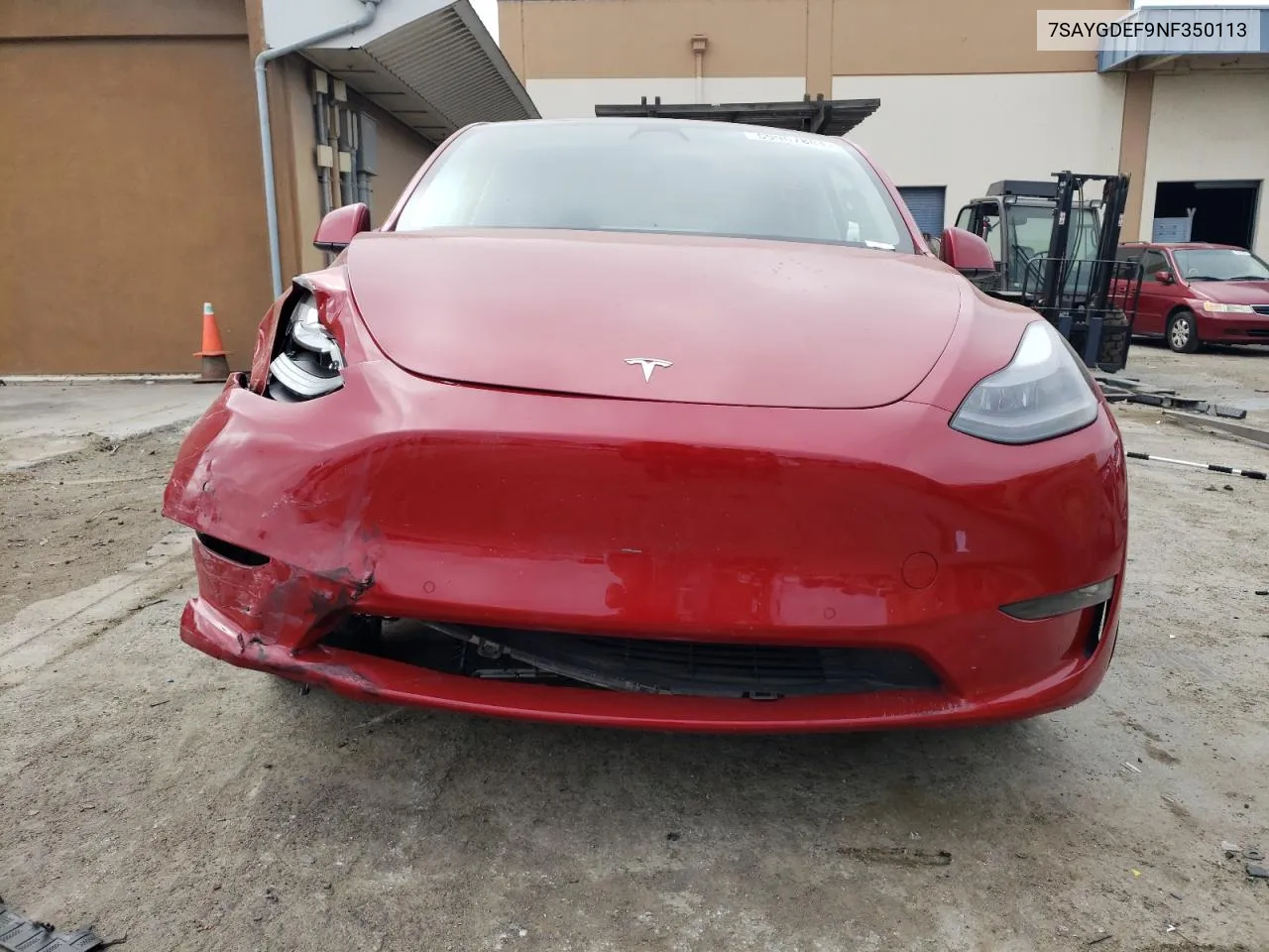 7SAYGDEF9NF350113 2022 Tesla Model Y