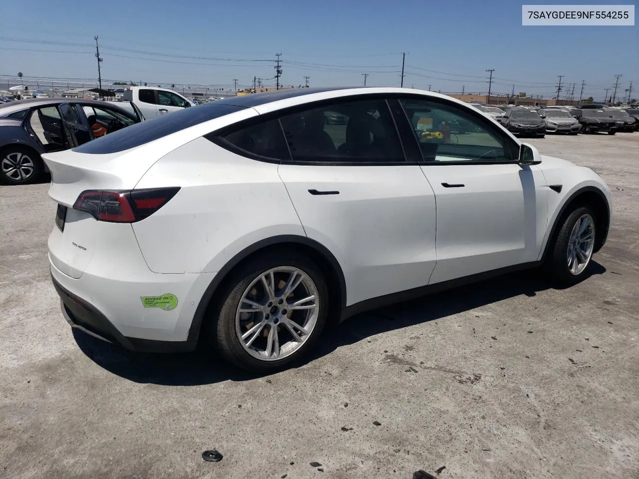 7SAYGDEE9NF554255 2022 Tesla Model Y