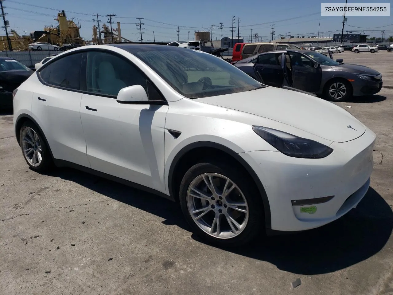 2022 Tesla Model Y VIN: 7SAYGDEE9NF554255 Lot: 60143804