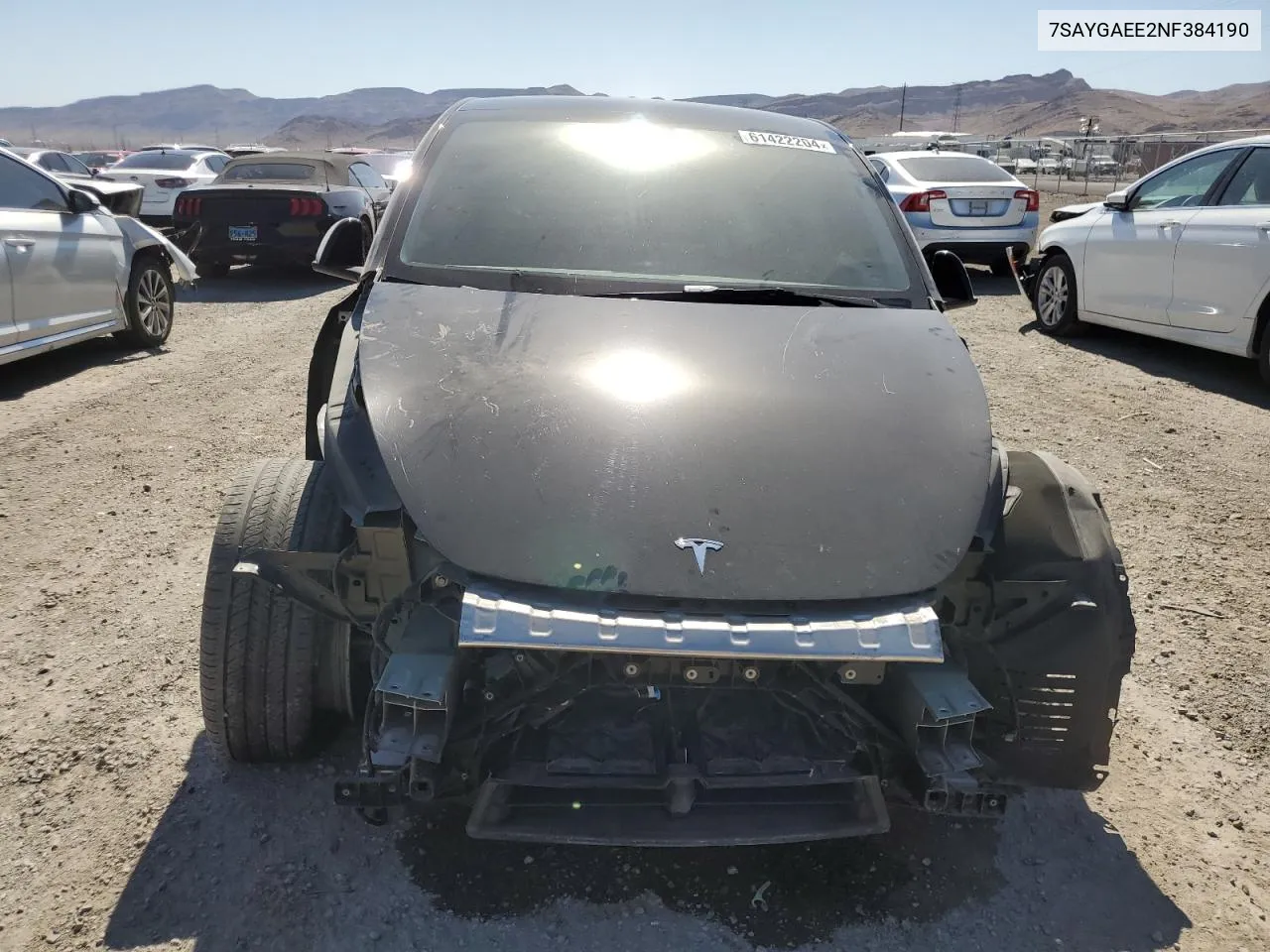 7SAYGAEE2NF384190 2022 Tesla Model Y