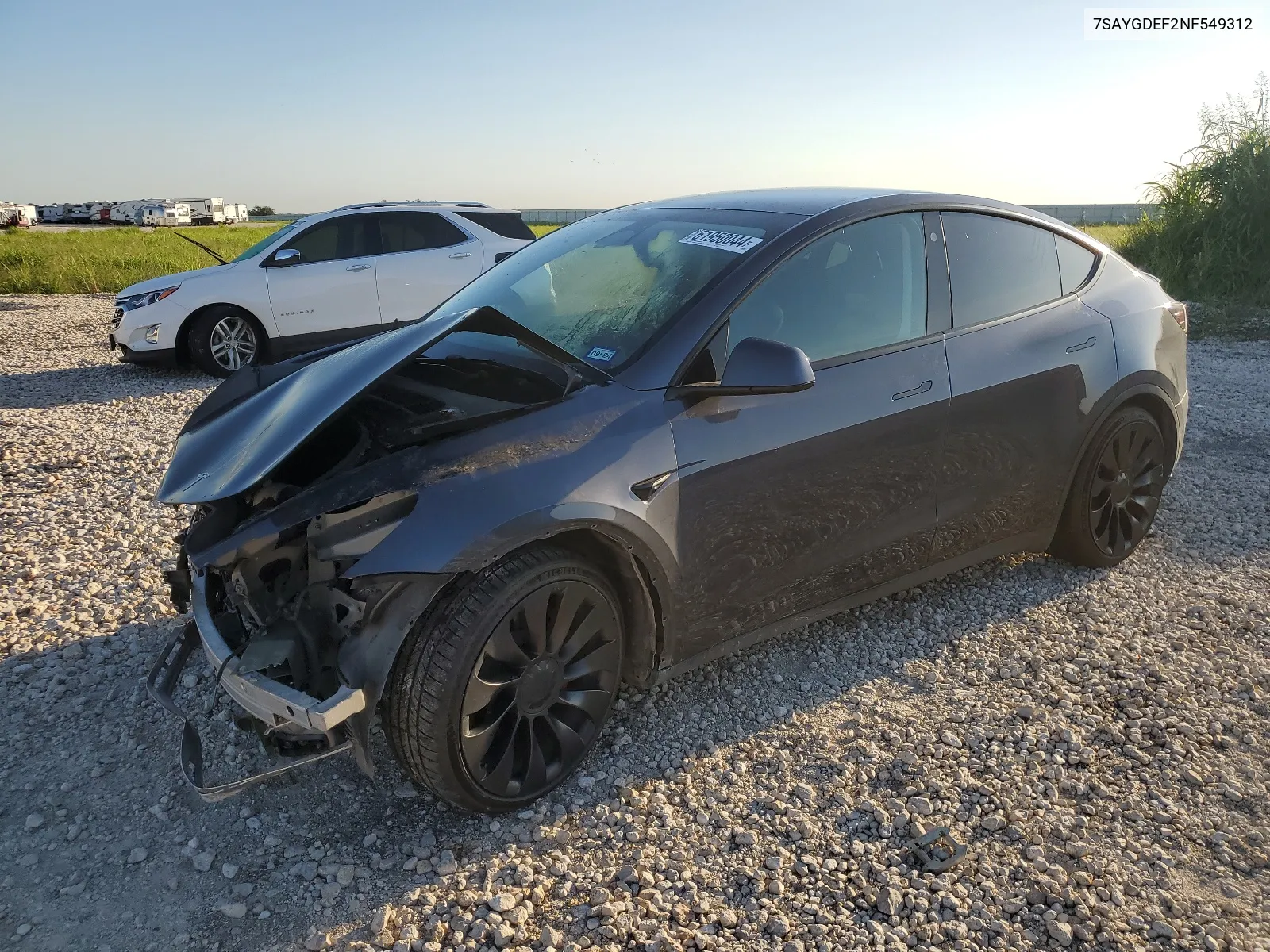 7SAYGDEF2NF549312 2022 Tesla Model Y