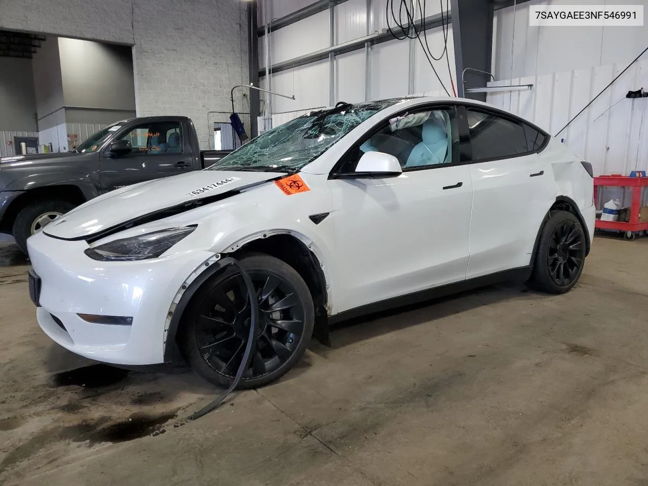 2022 Tesla Model Y VIN: 7SAYGAEE3NF546991 Lot: 63417444