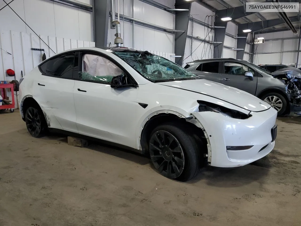 2022 Tesla Model Y VIN: 7SAYGAEE3NF546991 Lot: 63417444