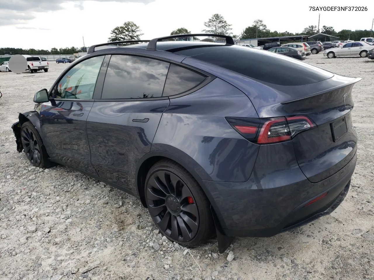 2022 Tesla Model Y VIN: 7SAYGDEF3NF372026 Lot: 63709973