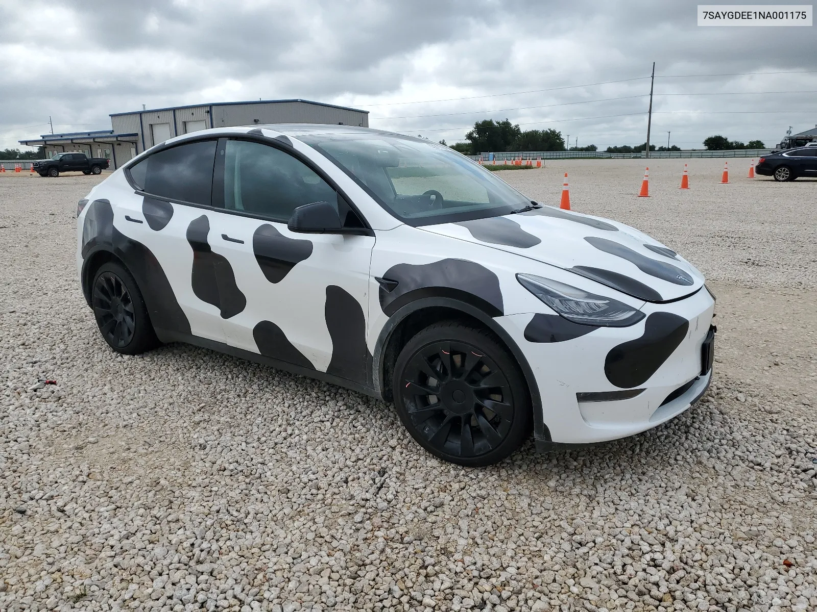 2022 Tesla Model Y VIN: 7SAYGDEE1NA001175 Lot: 63911764