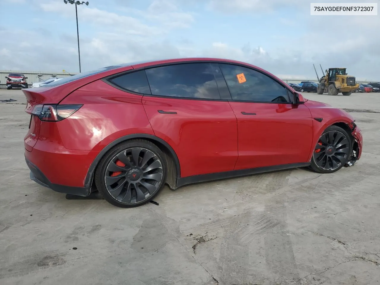 2022 Tesla Model Y VIN: 7SAYGDEF0NF372307 Lot: 64498394