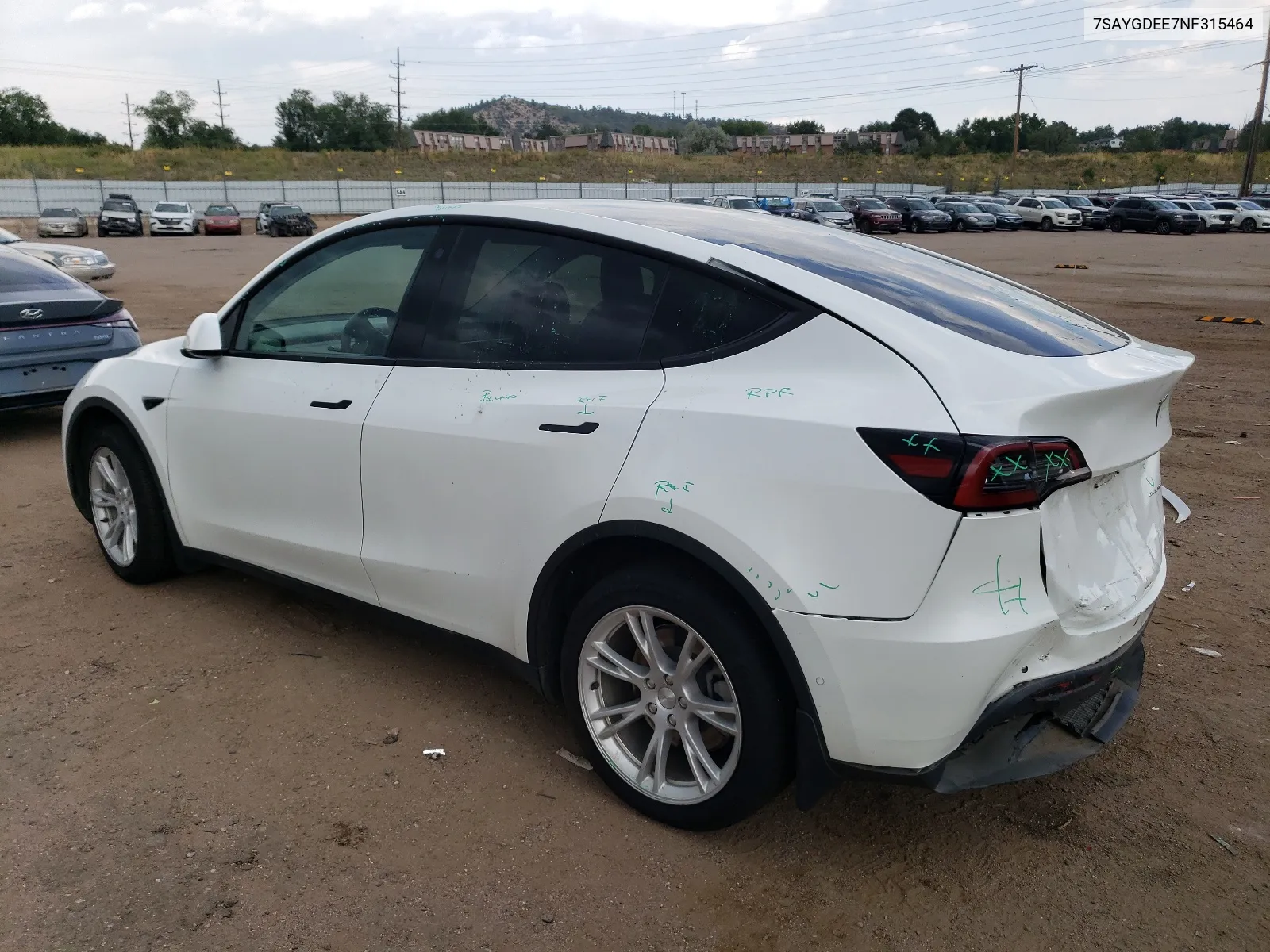 7SAYGDEE7NF315464 2022 Tesla Model Y