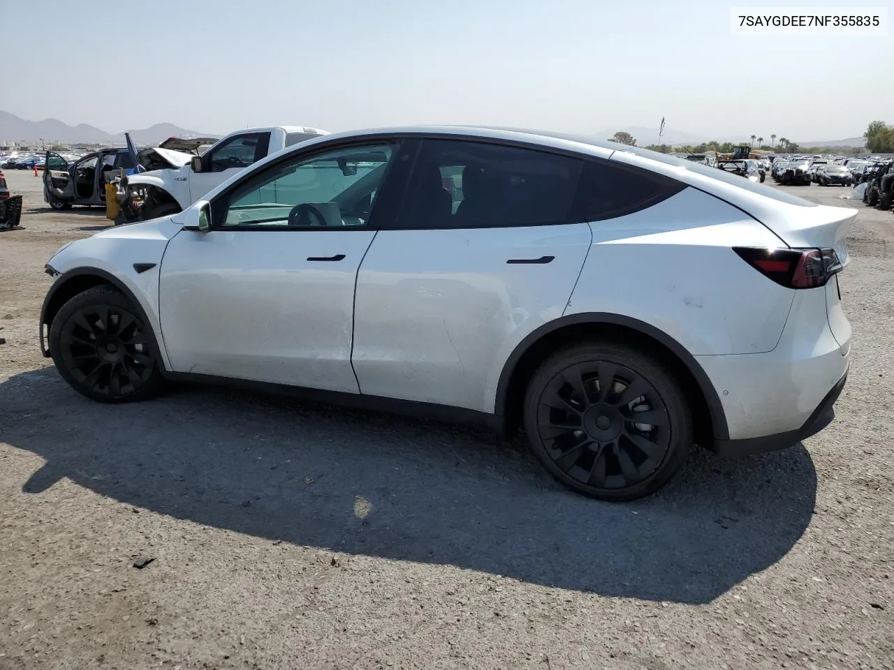 2022 Tesla Model Y VIN: 7SAYGDEE7NF355835 Lot: 65038054