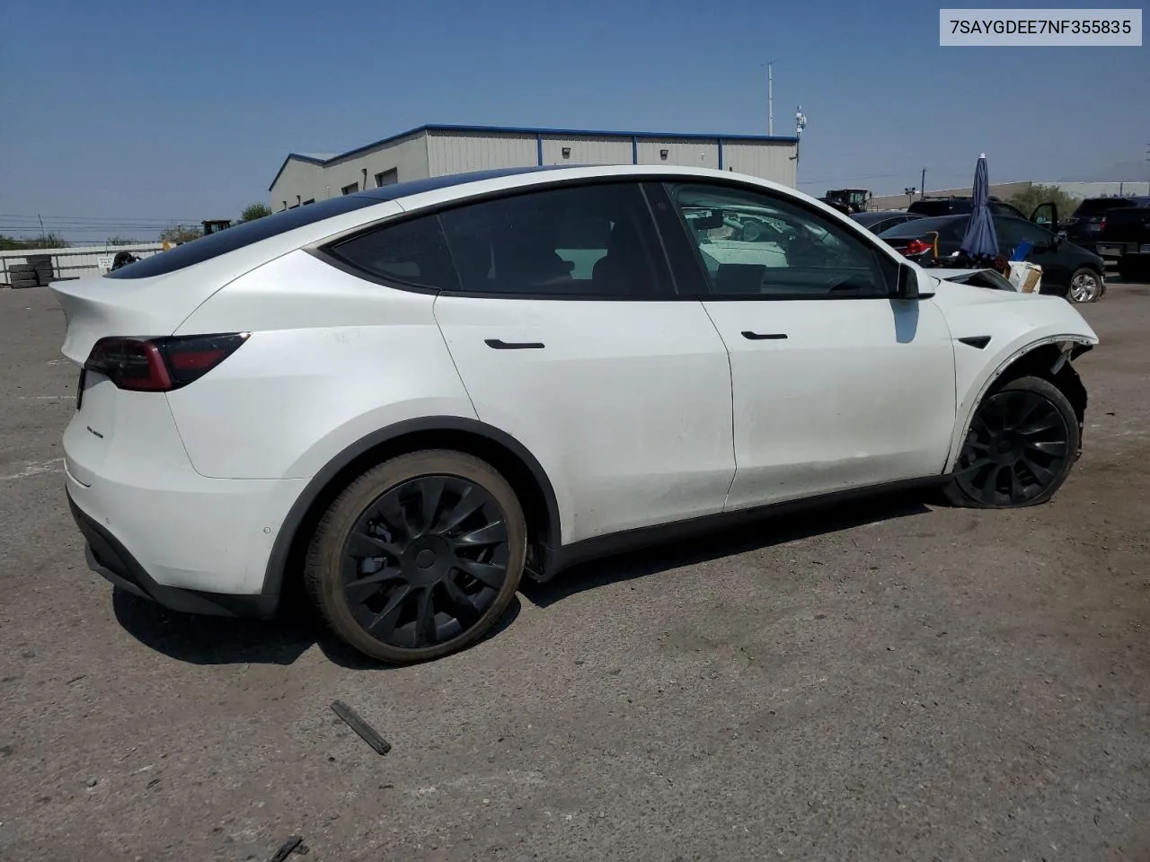 2022 Tesla Model Y VIN: 7SAYGDEE7NF355835 Lot: 65038054