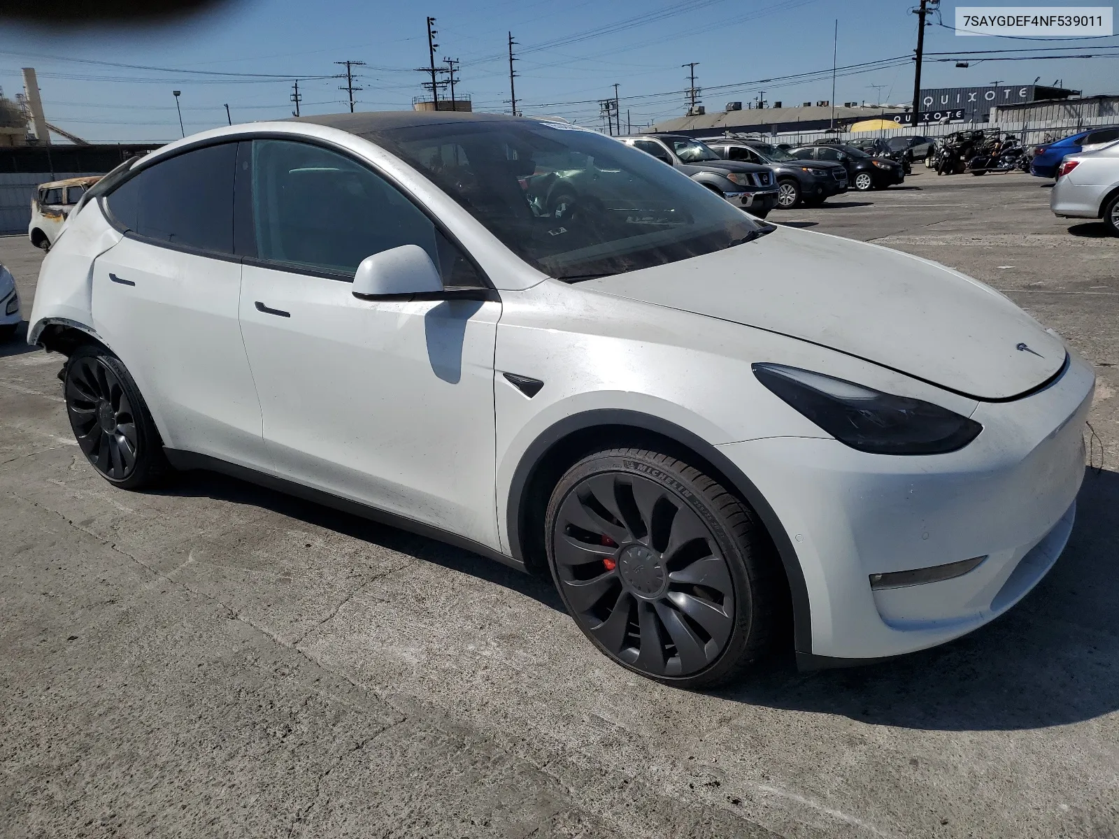 2022 Tesla Model Y VIN: 7SAYGDEF4NF539011 Lot: 65045884