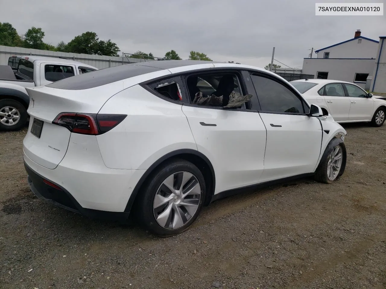 2022 Tesla Model Y VIN: 7SAYGDEEXNA010120 Lot: 65156054