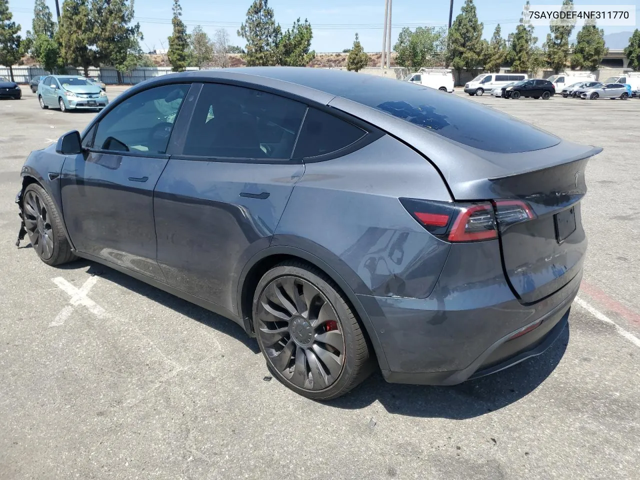 2022 Tesla Model Y VIN: 7SAYGDEF4NF311770 Lot: 65359744