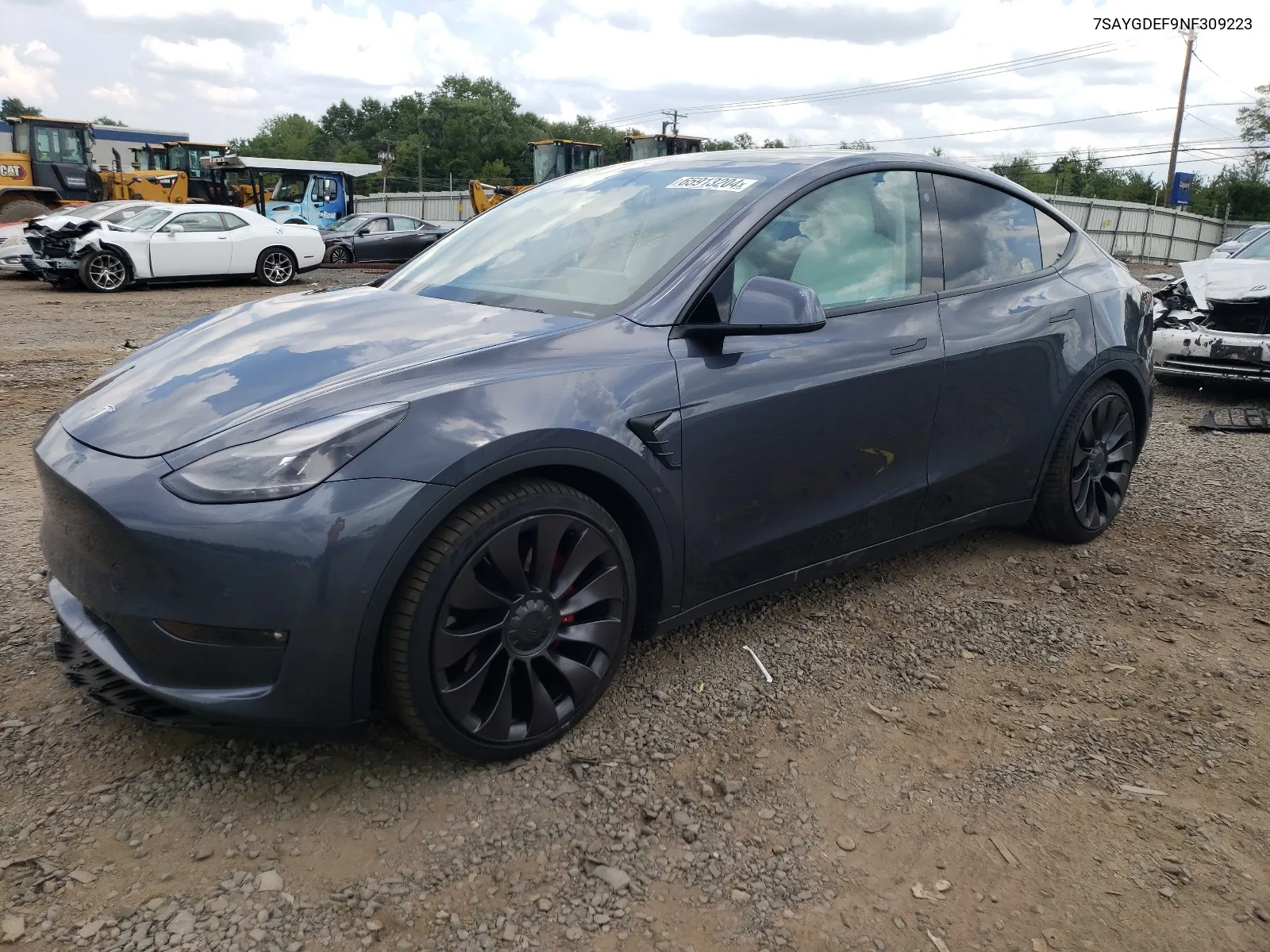 7SAYGDEF9NF309223 2022 Tesla Model Y