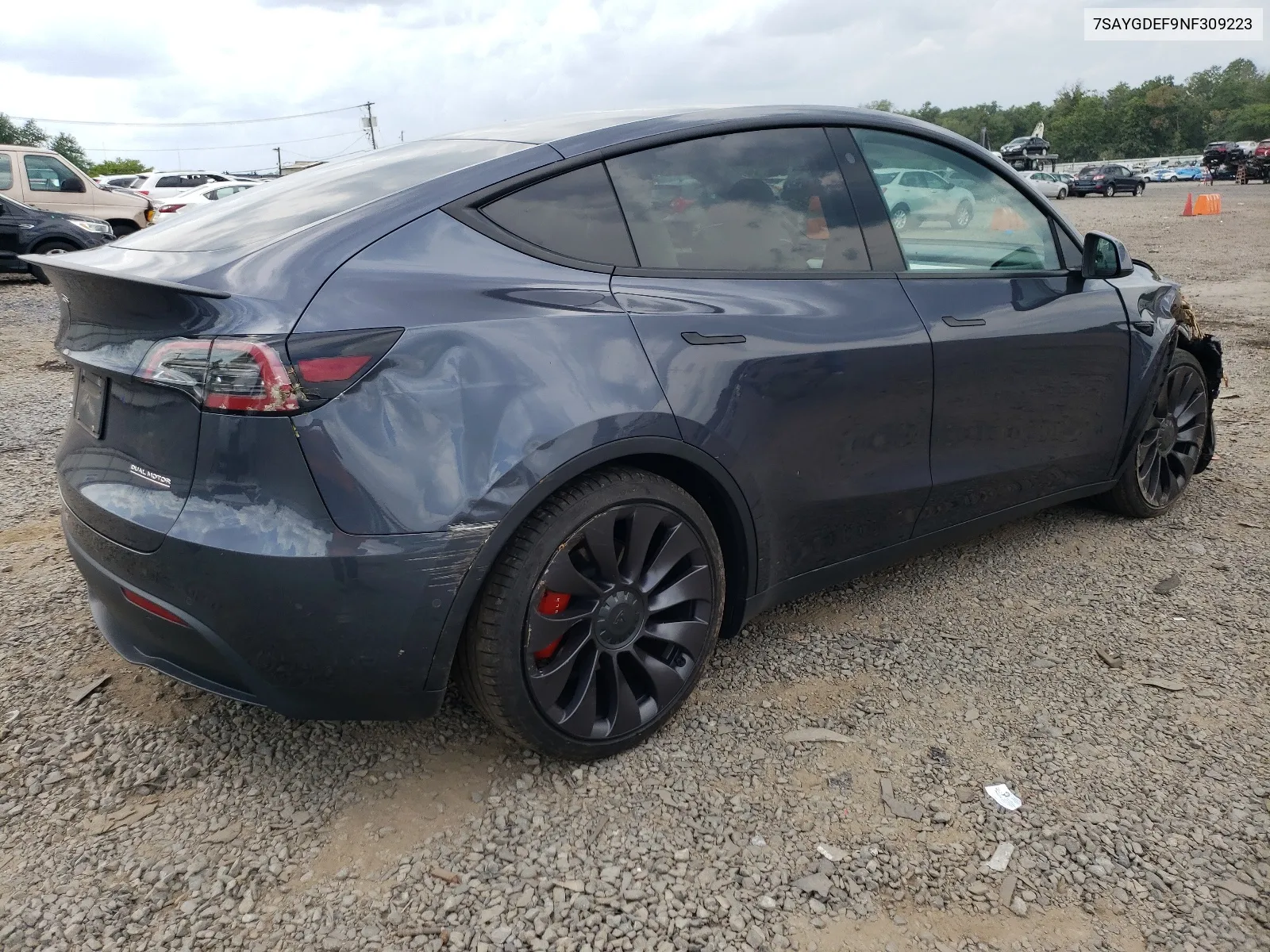 7SAYGDEF9NF309223 2022 Tesla Model Y