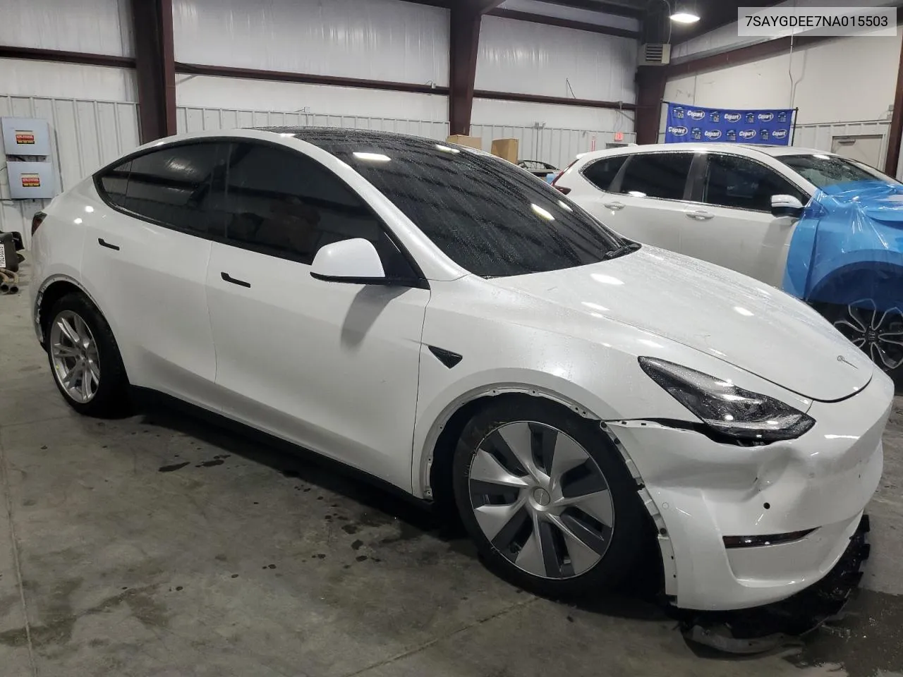 2022 Tesla Model Y VIN: 7SAYGDEE7NA015503 Lot: 66498794