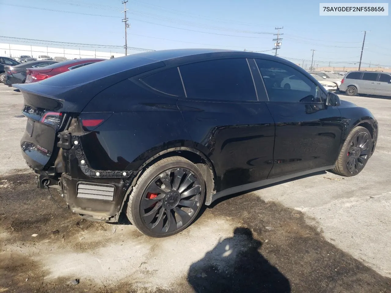 7SAYGDEF2NF558656 2022 Tesla Model Y