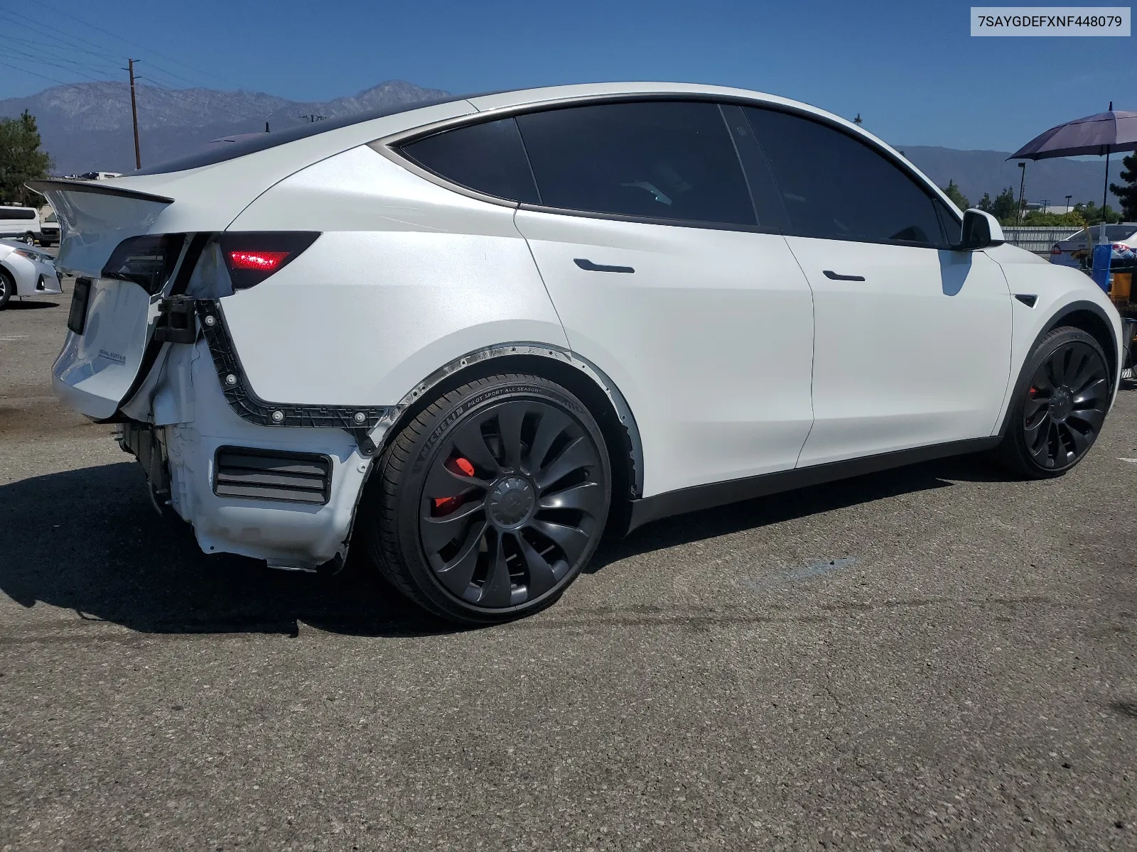 2022 Tesla Model Y VIN: 7SAYGDEFXNF448079 Lot: 66867954