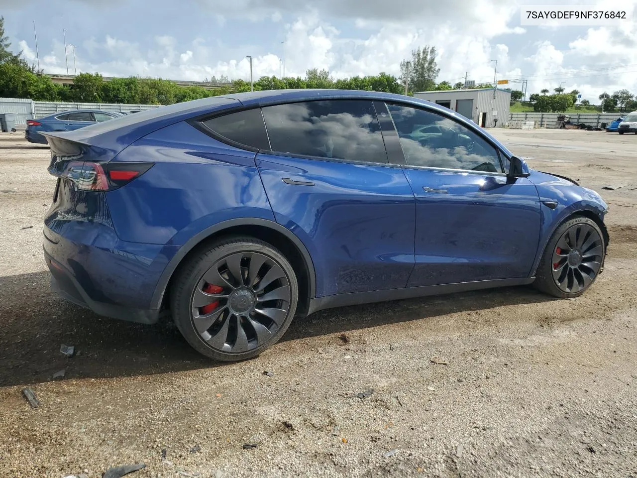 2022 Tesla Model Y VIN: 7SAYGDEF9NF376842 Lot: 67382264