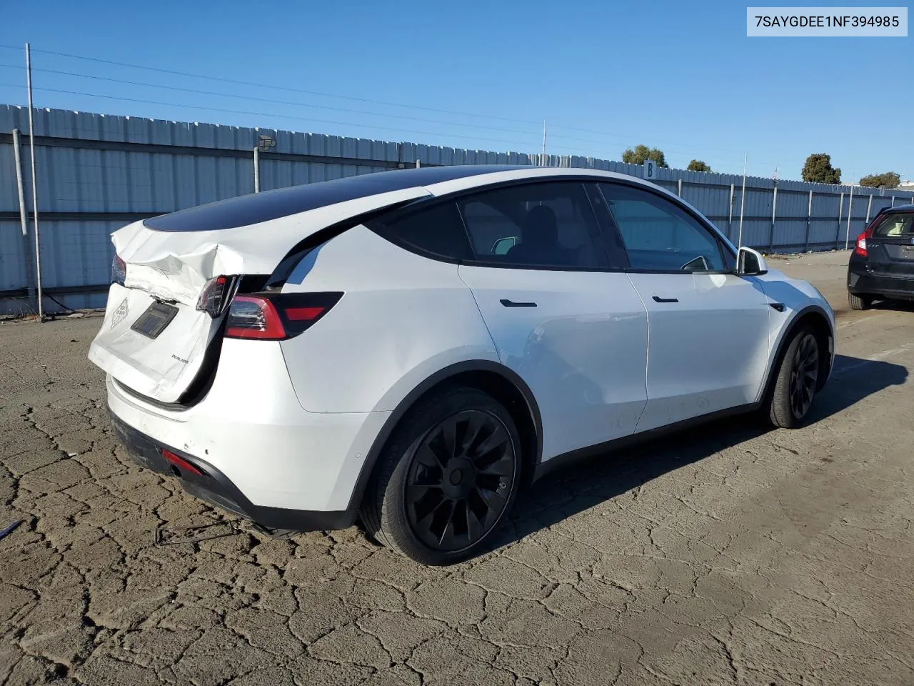 2022 Tesla Model Y VIN: 7SAYGDEE1NF394985 Lot: 67799674