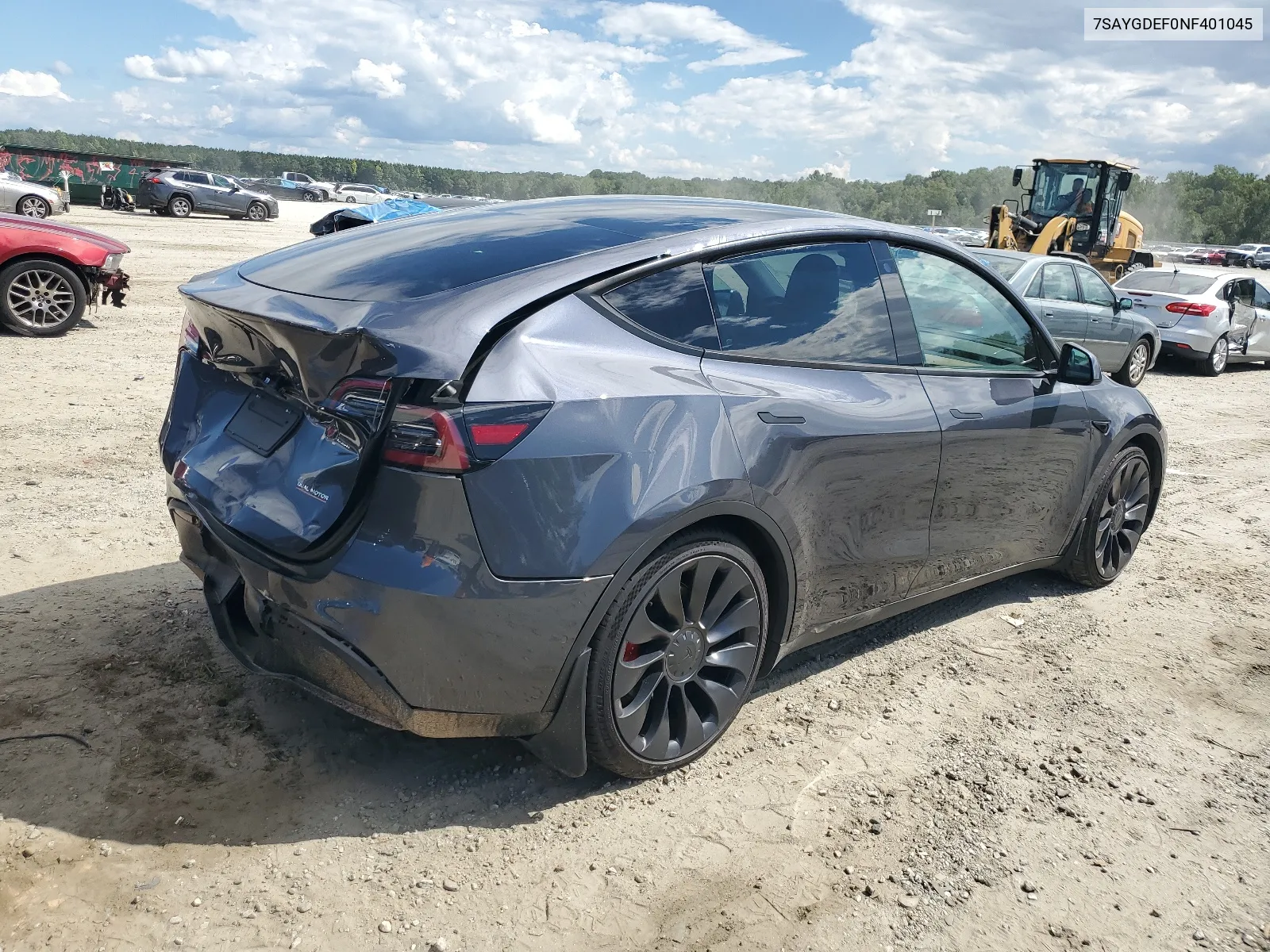 2022 Tesla Model Y VIN: 7SAYGDEF0NF401045 Lot: 67951474