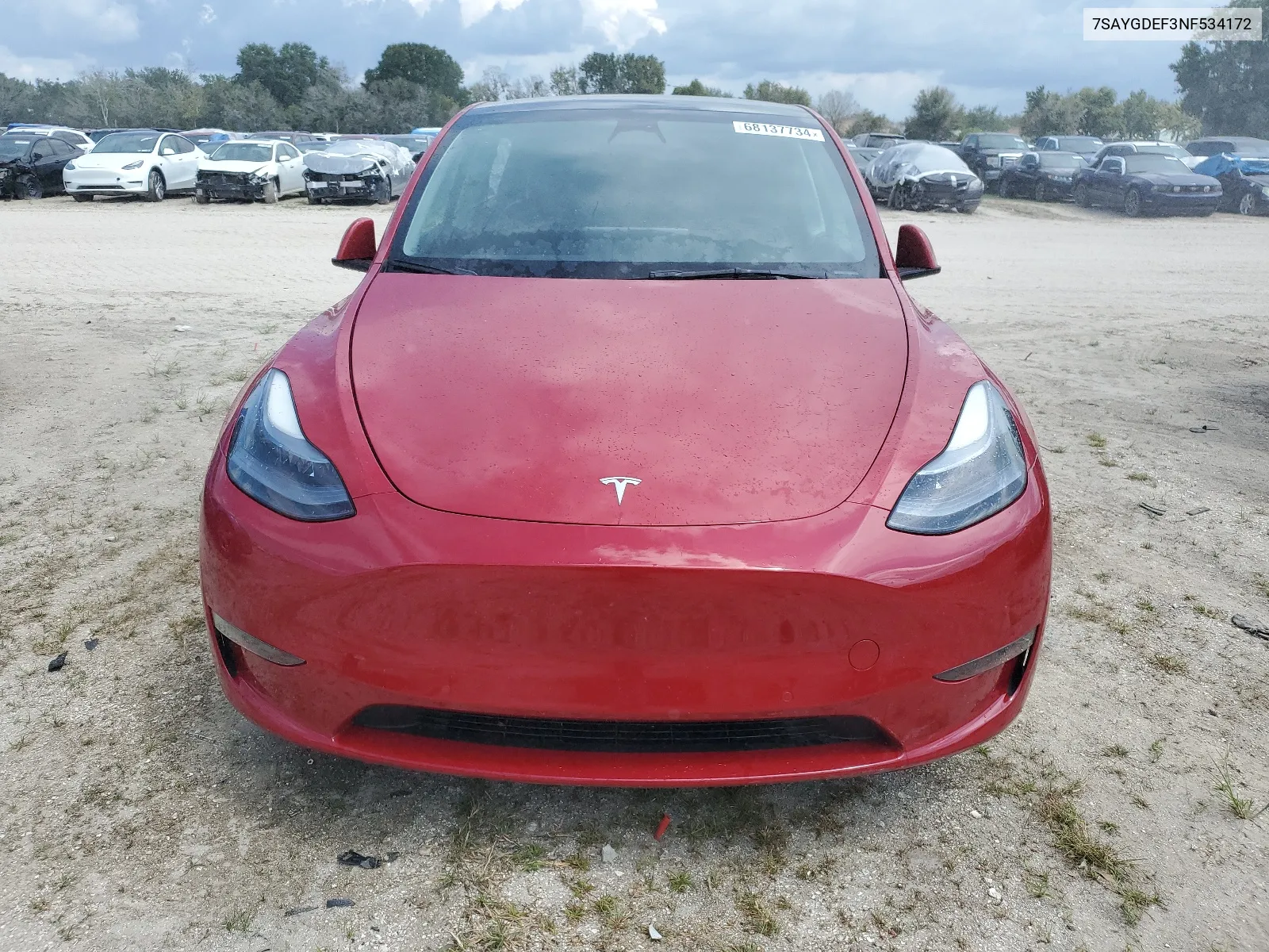 7SAYGDEF3NF534172 2022 Tesla Model Y