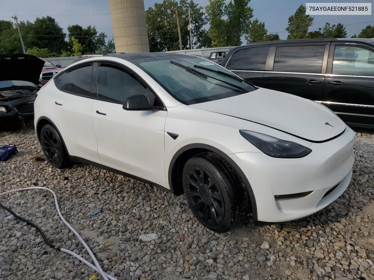 2022 Tesla Model Y VIN: 7SAYGAEE0NF521885 Lot: 68229164