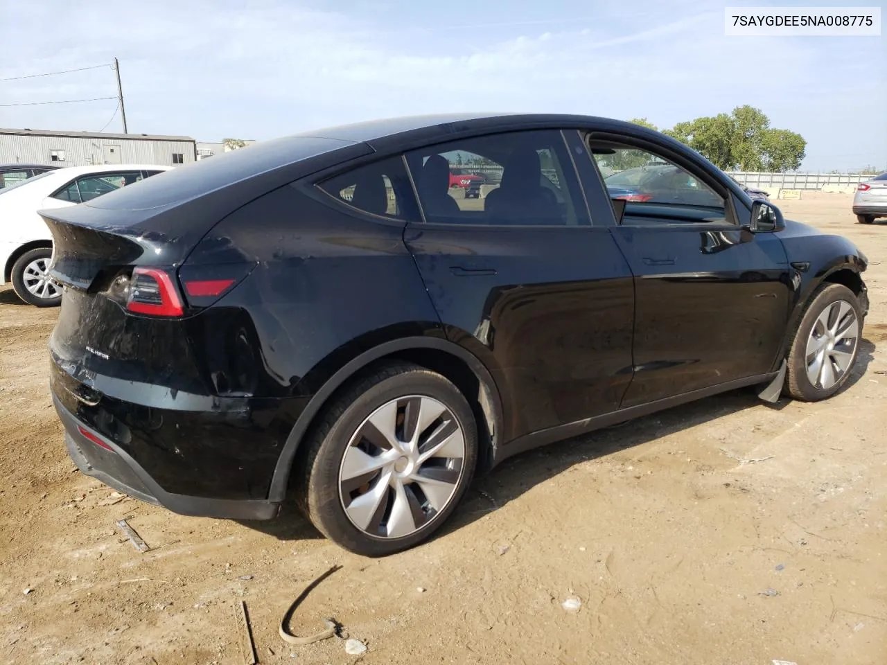 2022 Tesla Model Y VIN: 7SAYGDEE5NA008775 Lot: 68267684