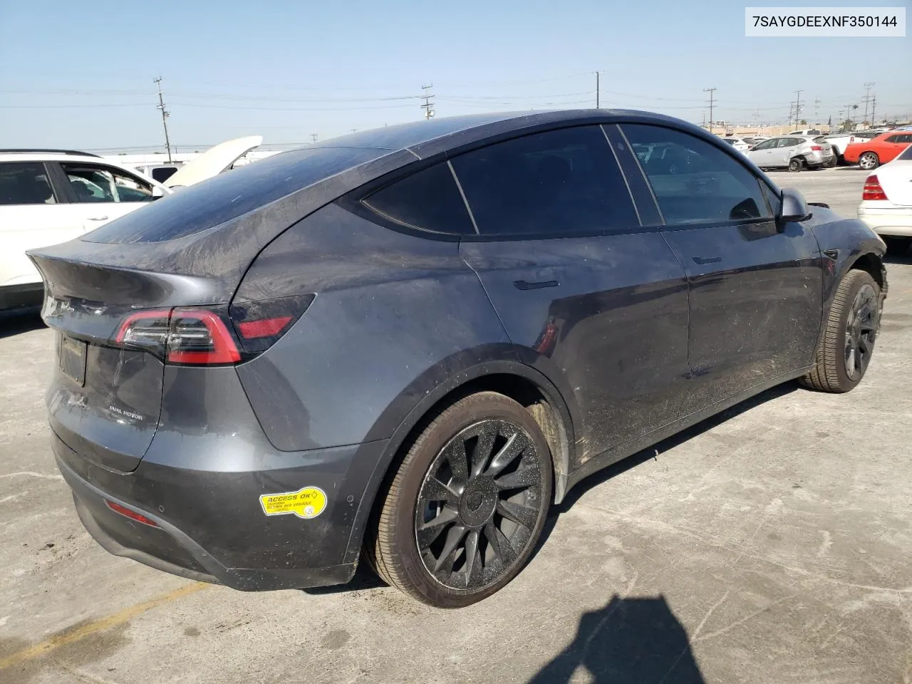 7SAYGDEEXNF350144 2022 Tesla Model Y