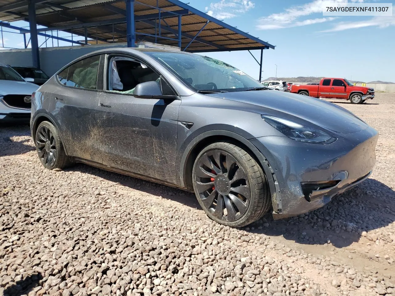 7SAYGDEFXNF411307 2022 Tesla Model Y