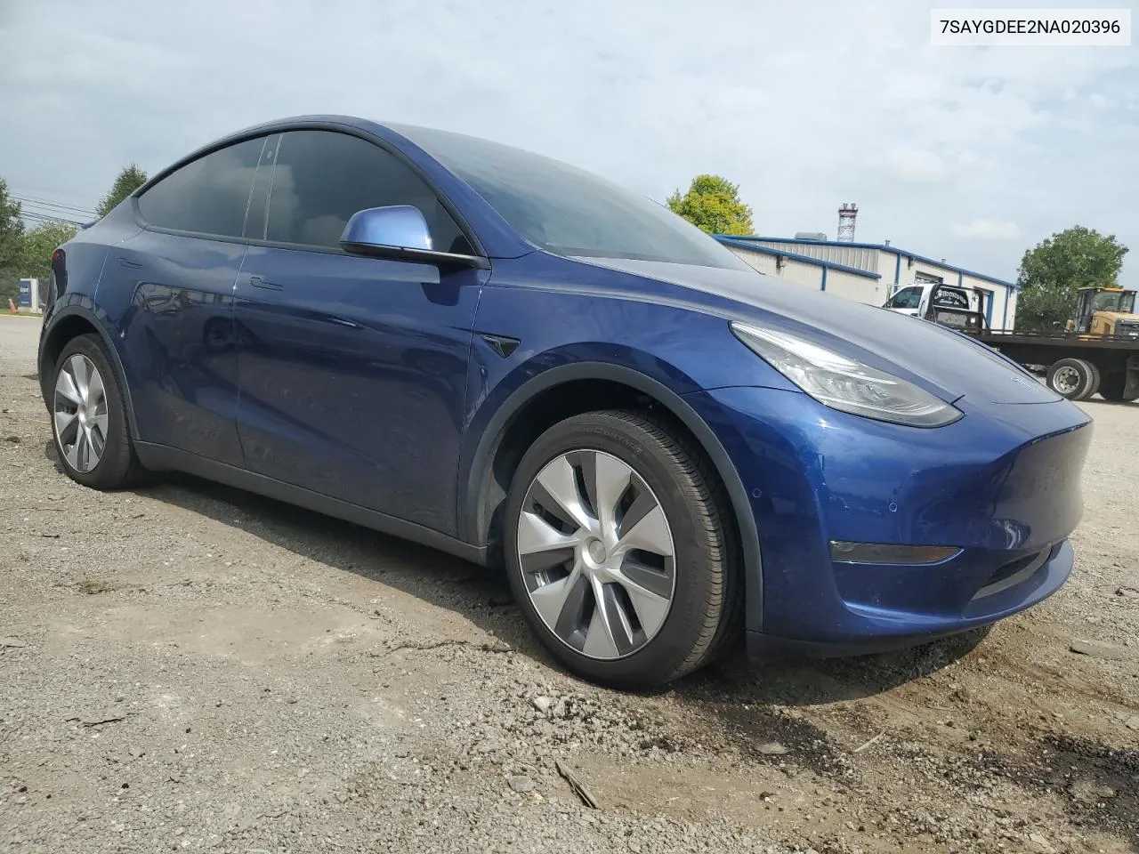 2022 Tesla Model Y VIN: 7SAYGDEE2NA020396 Lot: 68732774